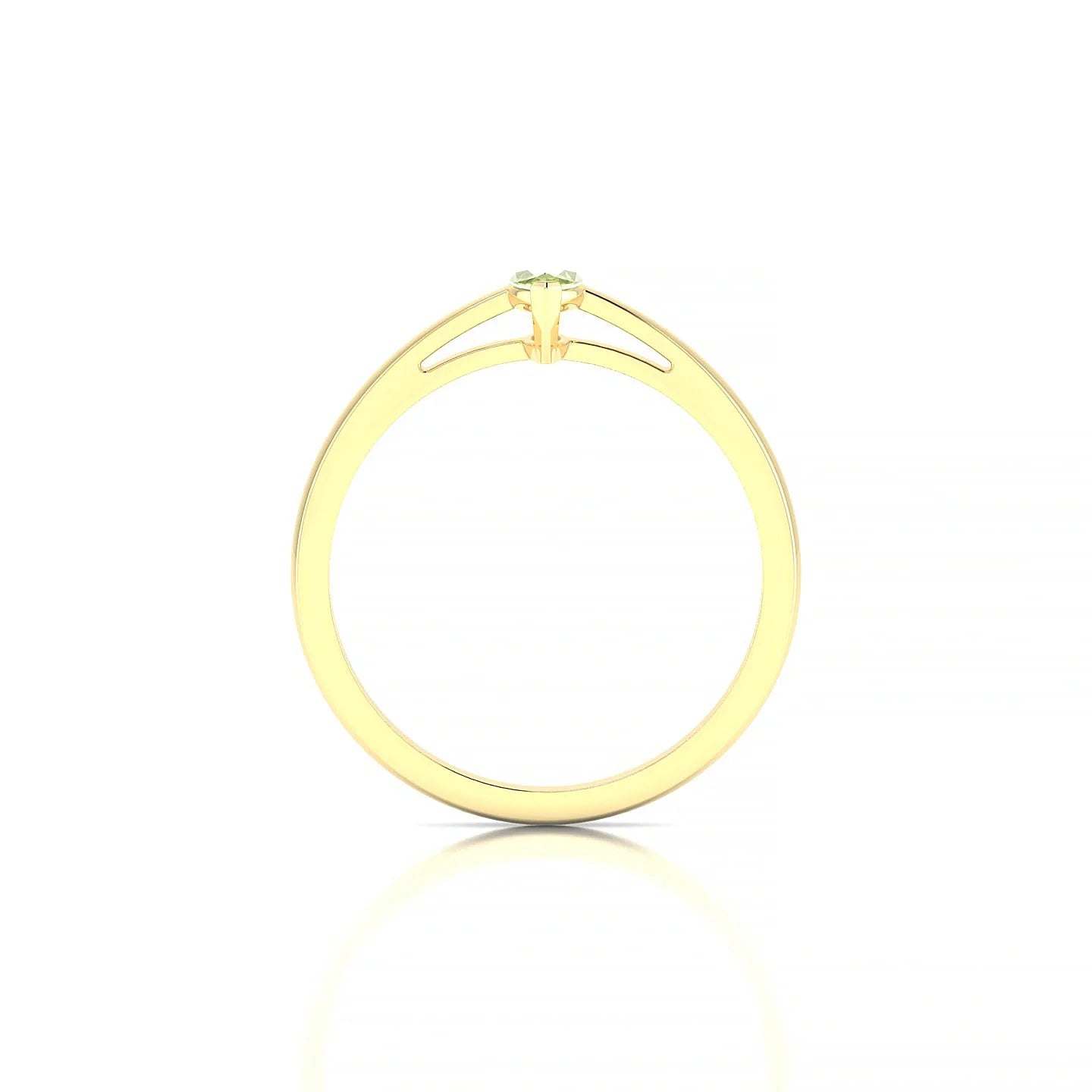 Zenith | 18k Yellow Gold 6 x 3 mm Marquise Peridot Ring