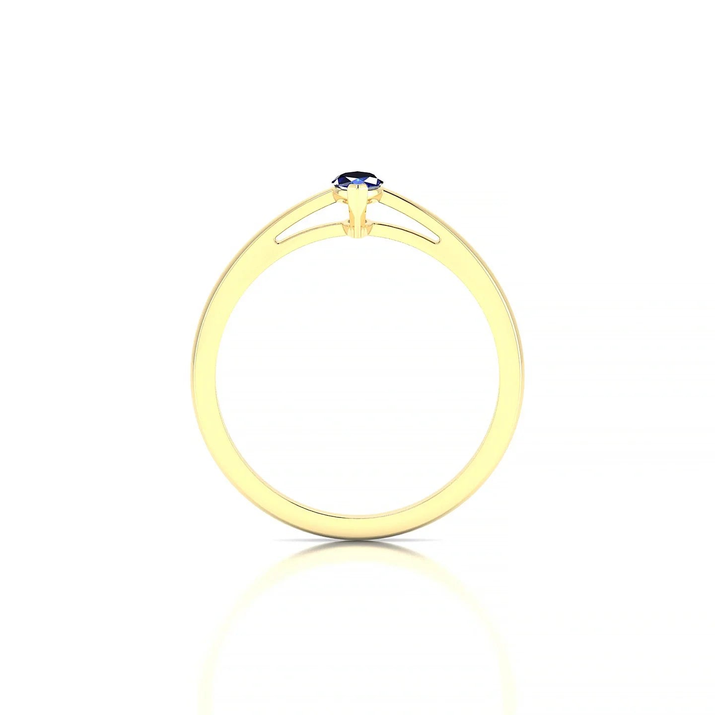 Zenith | 18k Yellow Gold 6 x 3 mm Marquise Sapphire Ring