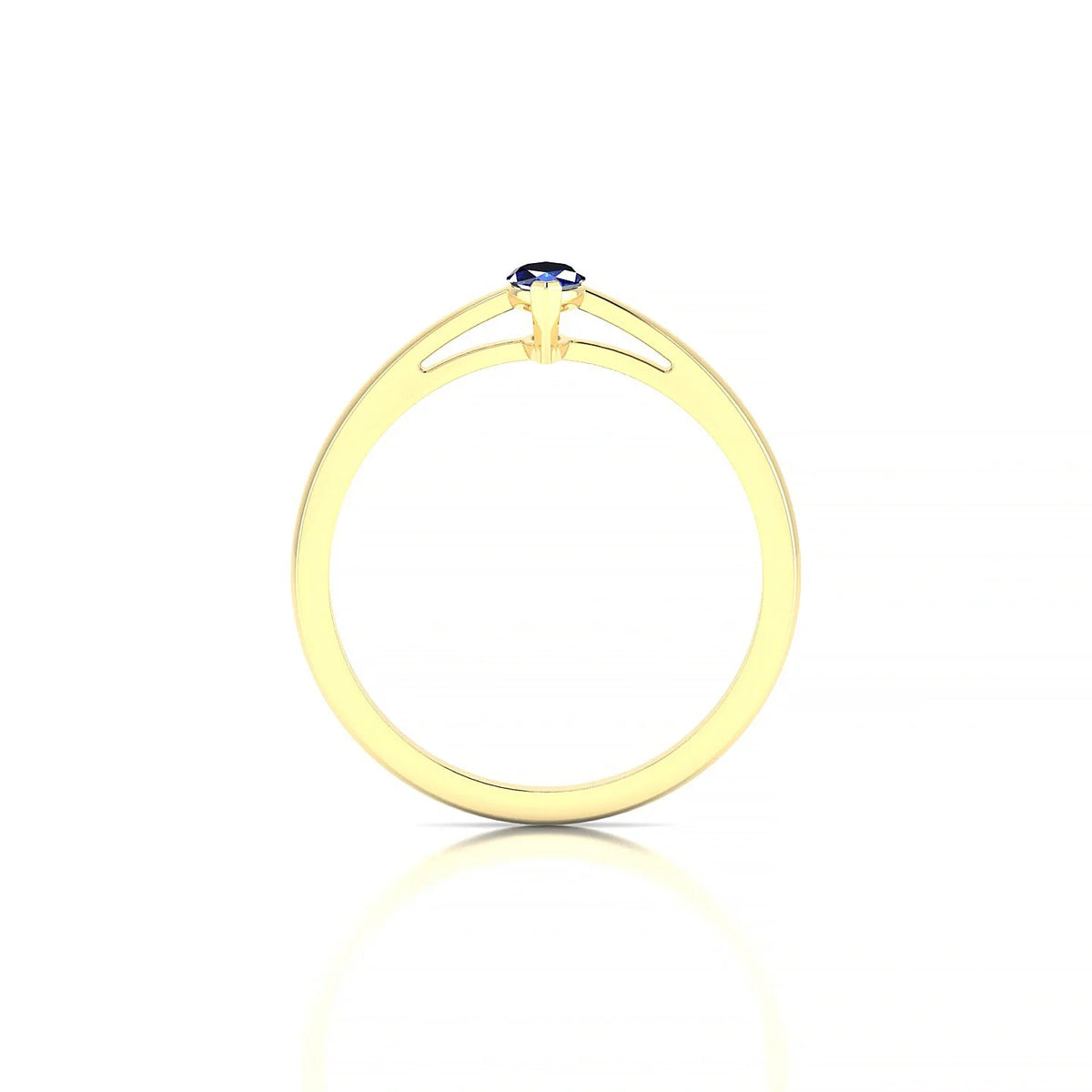 Zenith | 18k Yellow Gold 6 x 3 mm Marquise Sapphire Ring