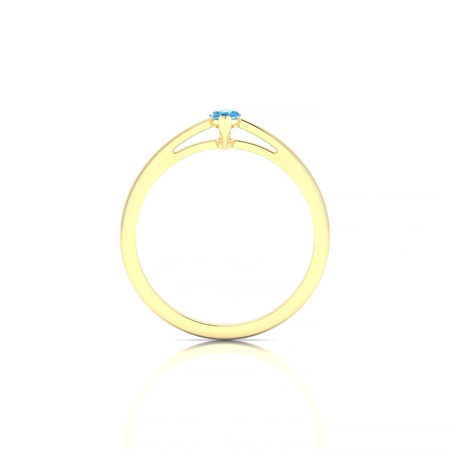 Zenith | 18k Yellow Gold 6 x 3 mm Marquise Topaz Ring