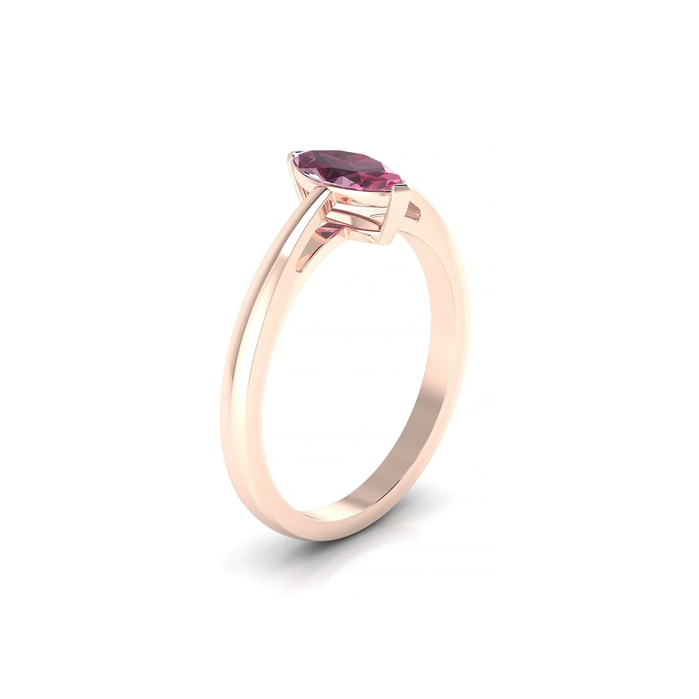 Zenith | 18k Rose Gold 8 x 4 mm Marquise Rhodolite Ring