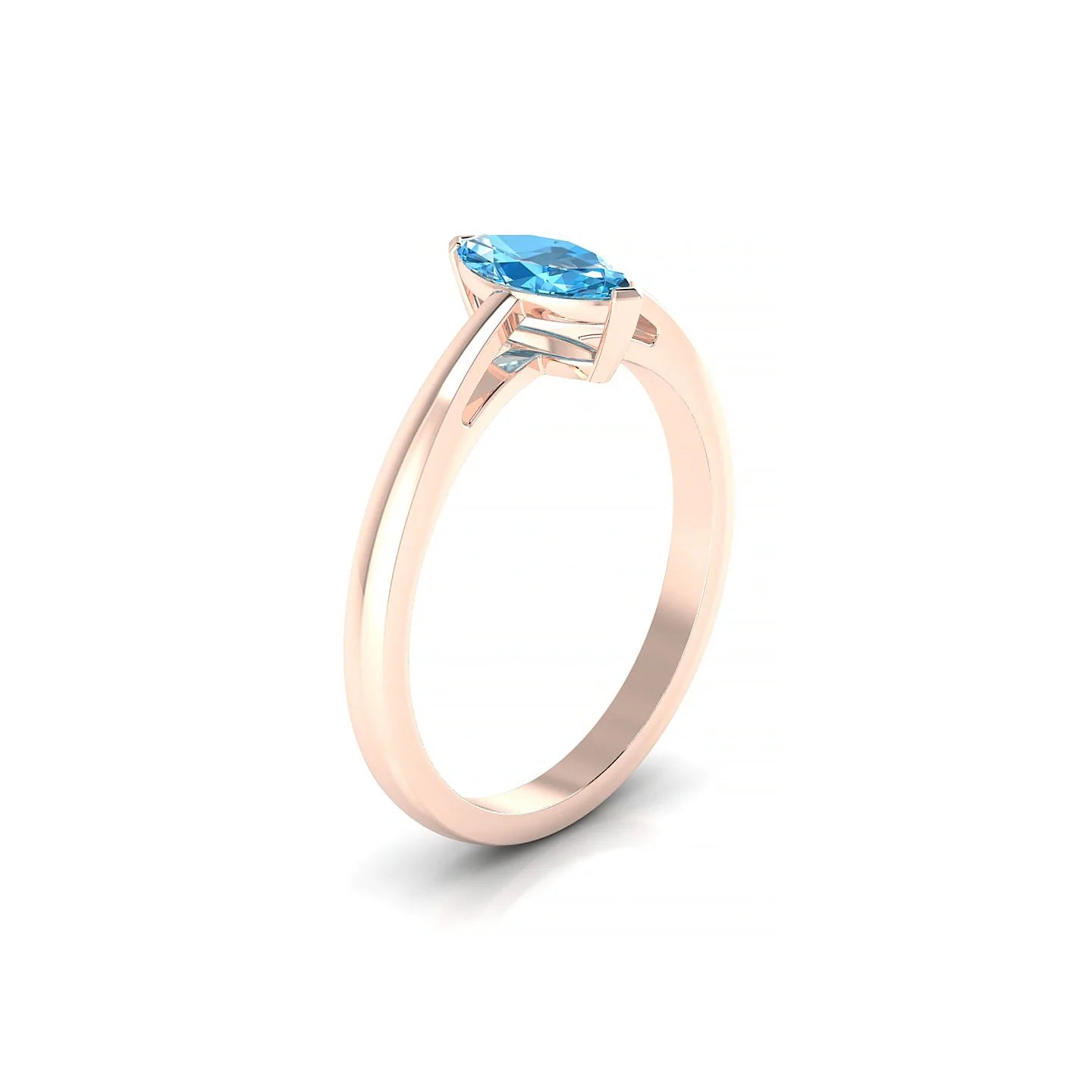 Zenith | 18k Rose Gold 8 x 4 mm Marquise Topaz Ring