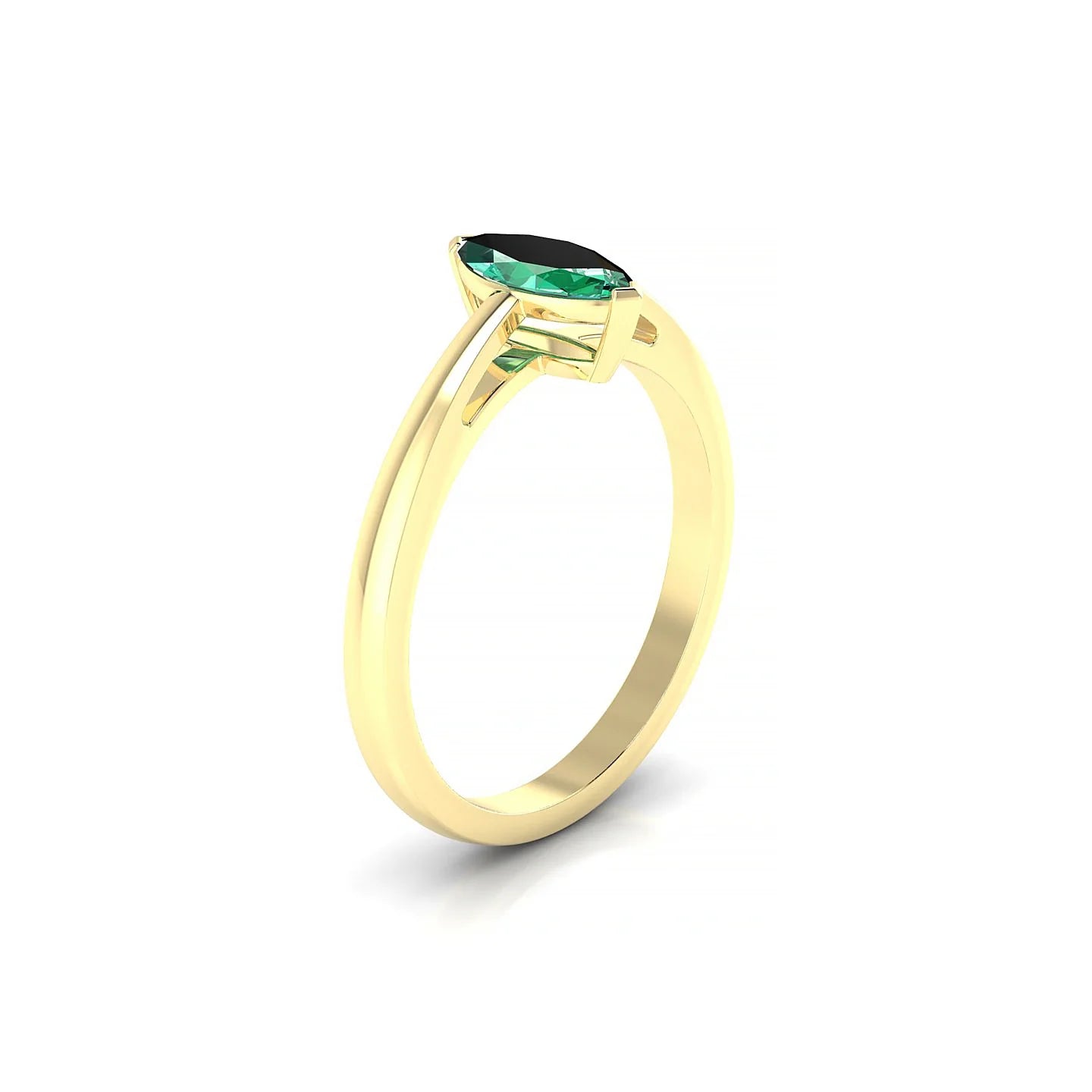 Zenith | 18k Yellow Gold 8 x 4 mm Marquise Emerald Ring