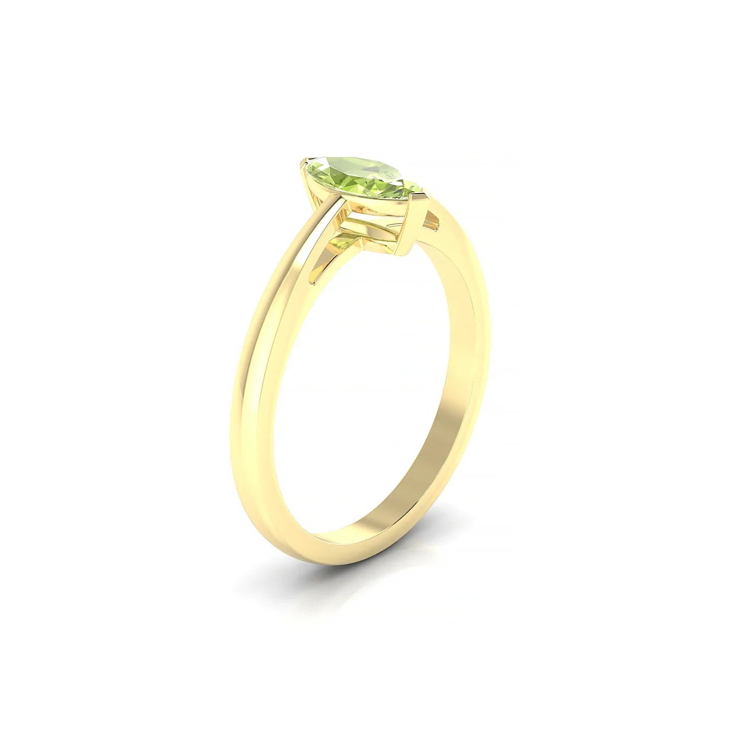 Zenith | 18k Yellow Gold 8 x 4 mm Marquise Peridot Ring