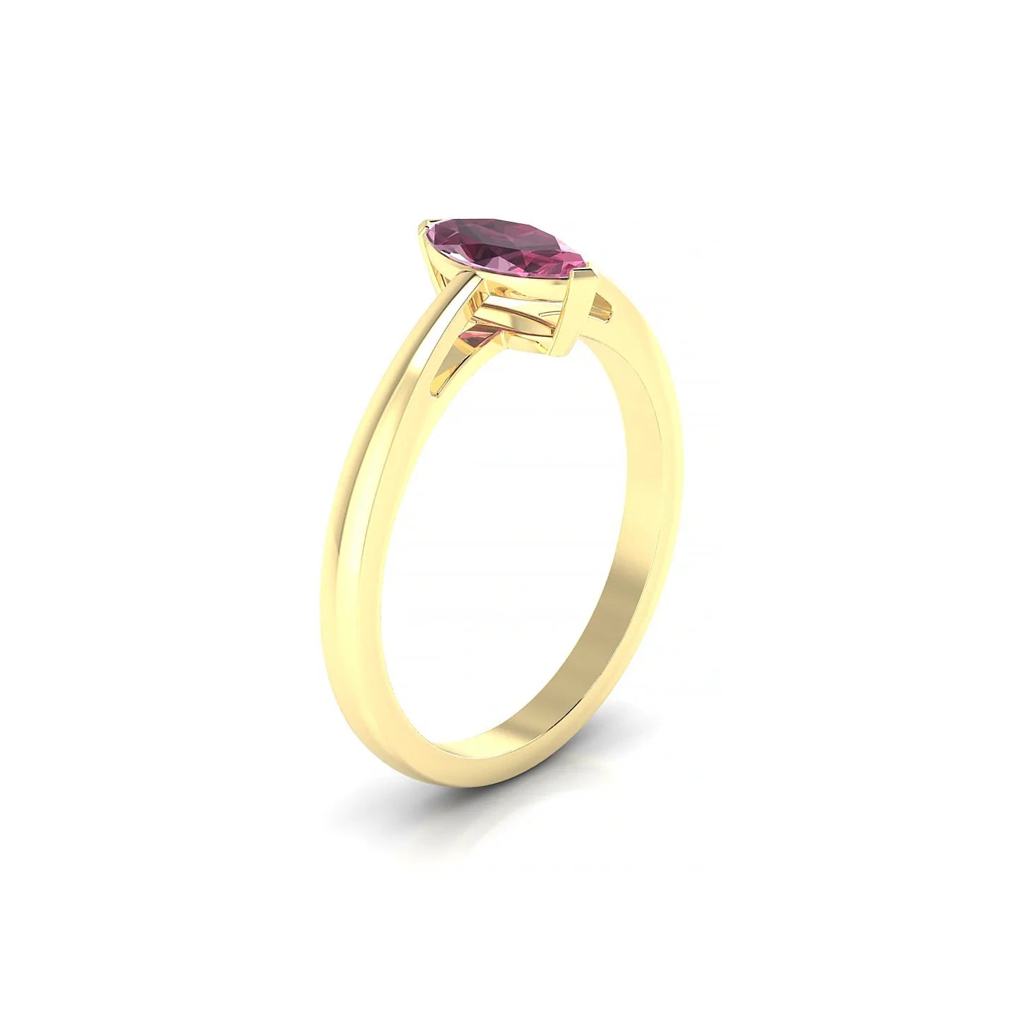 Zenith | 18k Yellow Gold 8 x 4 mm Marquise Rhodolite Ring