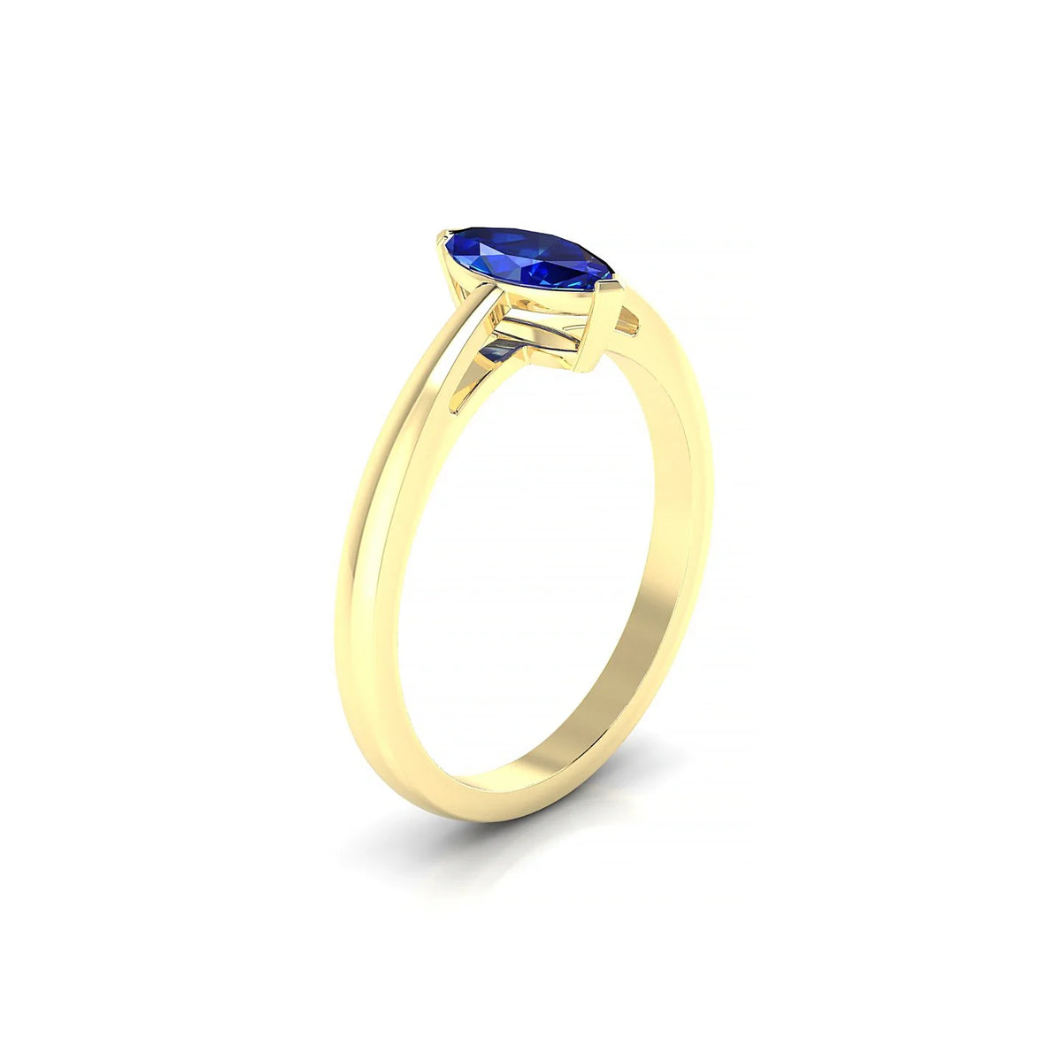 Zenith | 18k Yellow Gold 8 x 4 mm Marquise Sapphire Ring