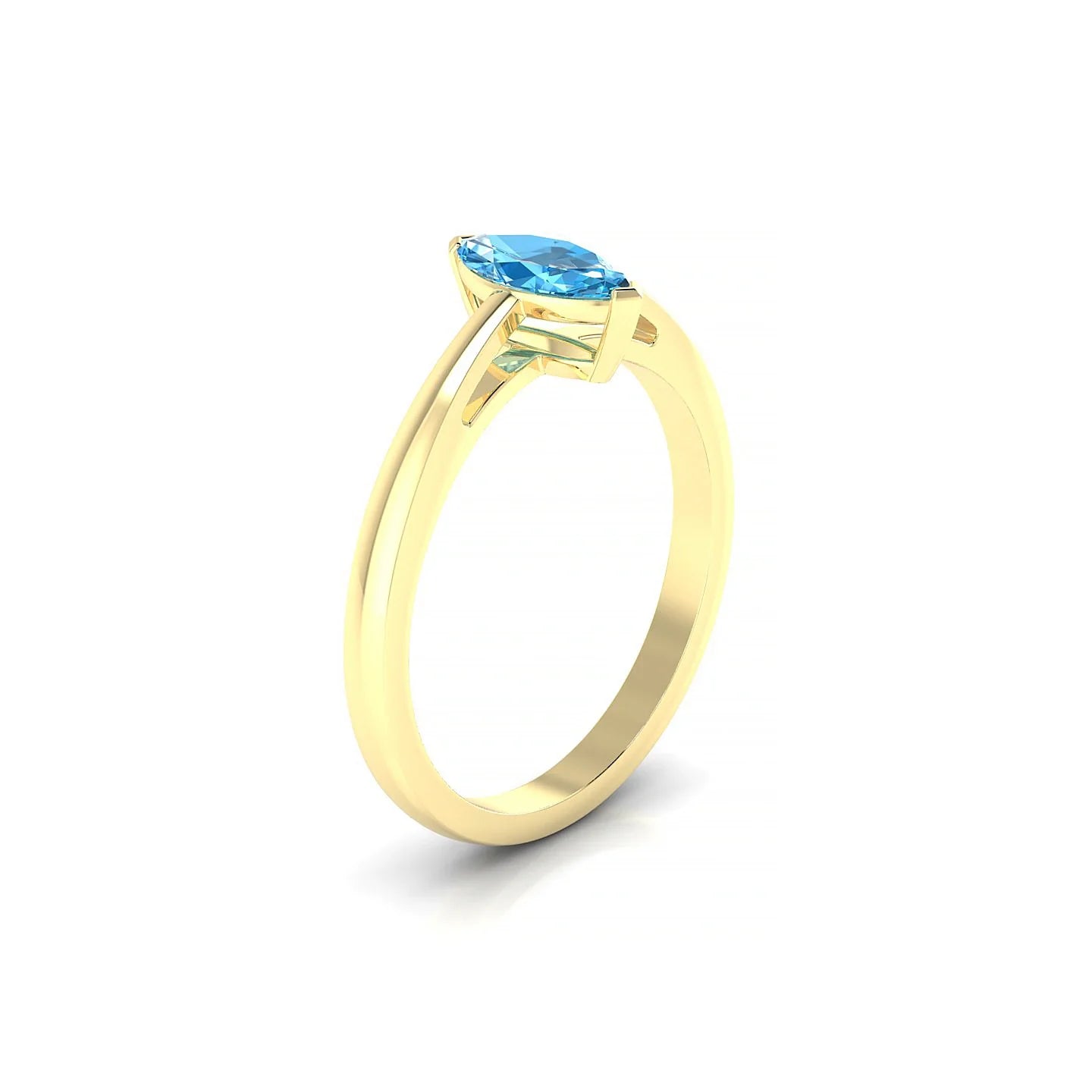 Zenith | 18k Yellow Gold 8 x 4 mm Marquise Topaz Ring