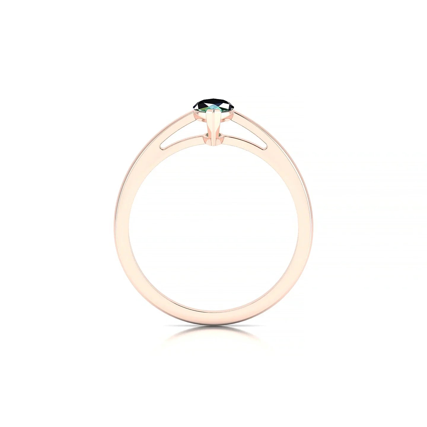 Zenith | 18k Rose Gold 8 x 4 mm Marquise Emerald Ring
