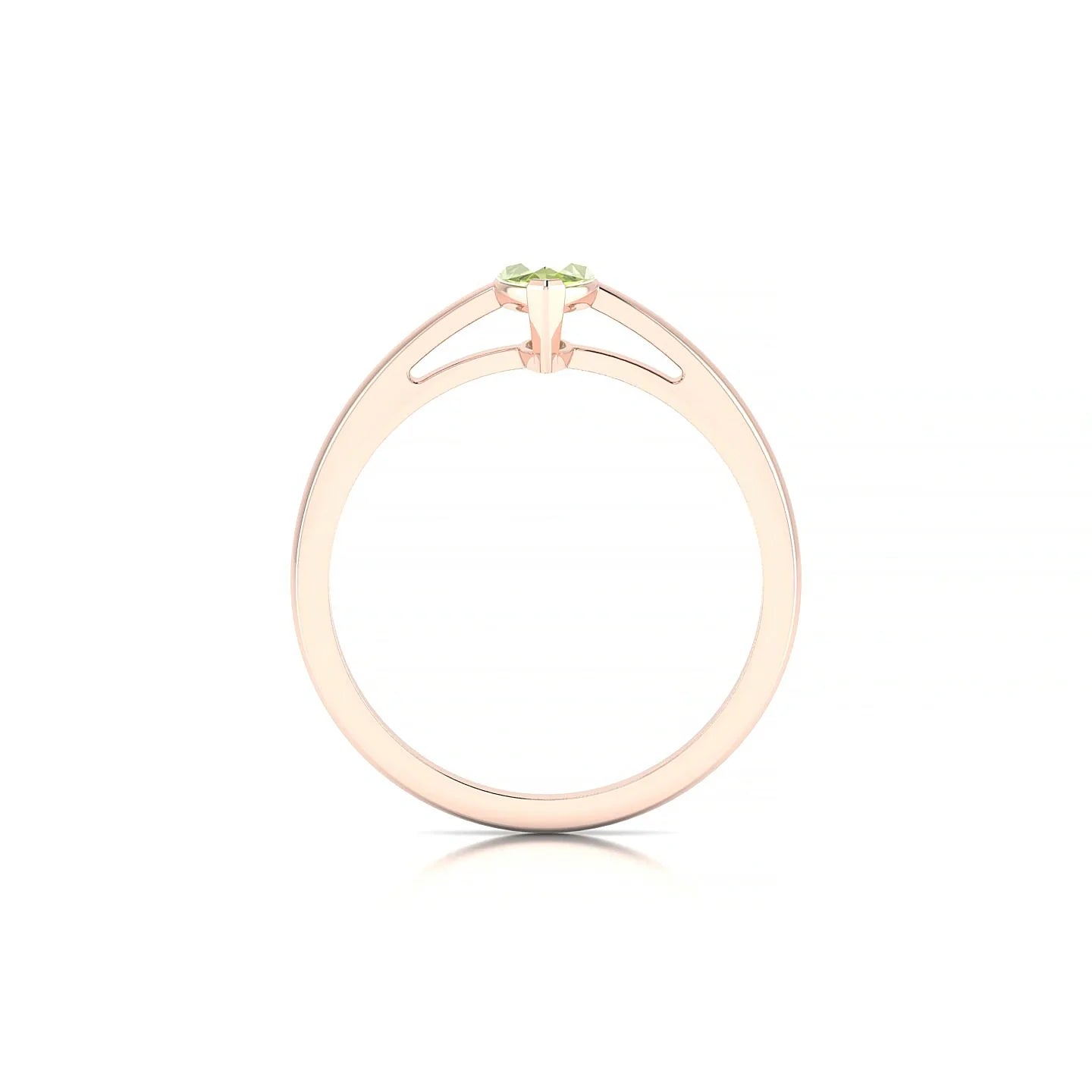 Zenith | 18k Rose Gold 8 x 4 mm Marquise Peridot Ring