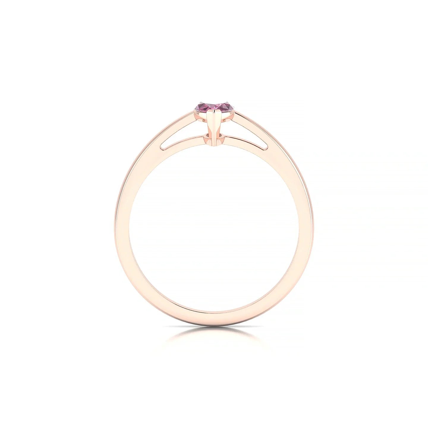 Zenith | 18k Rose Gold 8 x 4 mm Marquise Rhodolite Ring