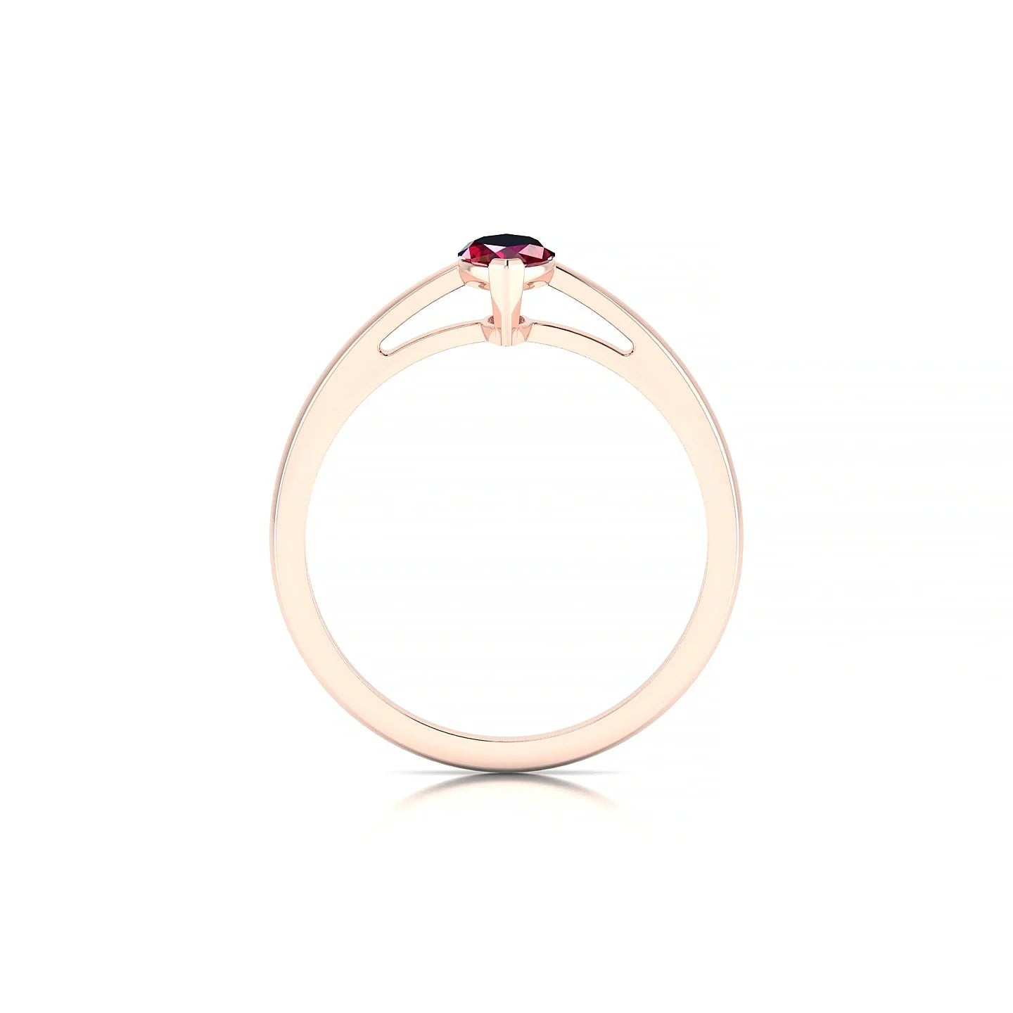Zenith | 18k Rose Gold 8 x 4 mm Marquise Ruby Ring
