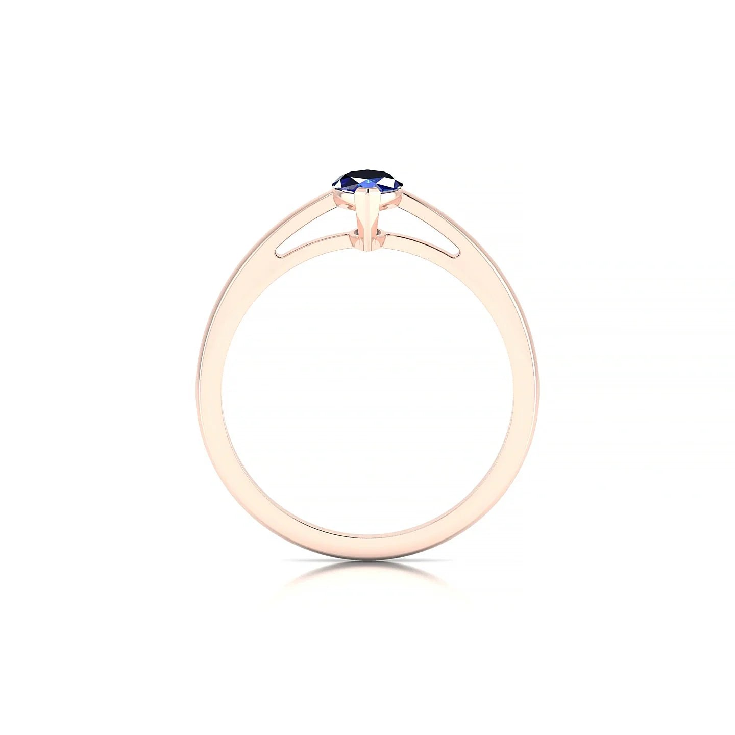 Zenith | 18k Rose Gold 8 x 4 mm Marquise Sapphire Ring