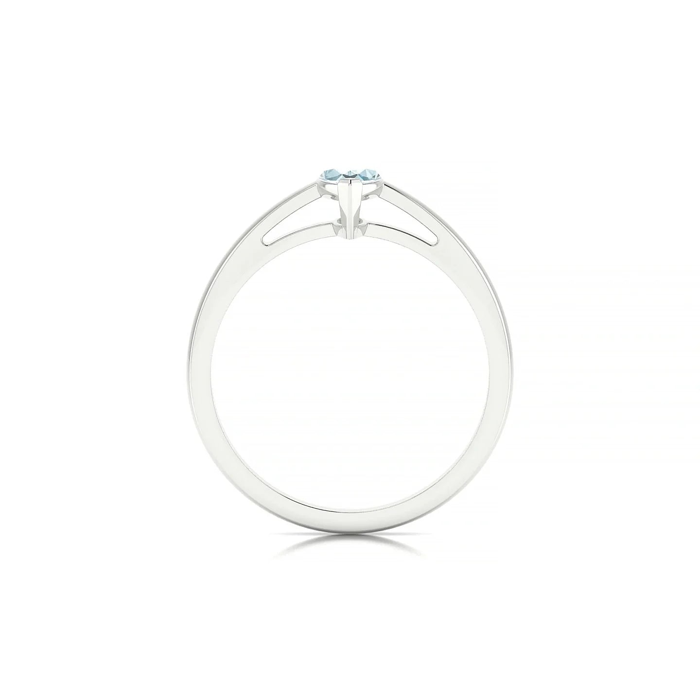 Zenith | 18k White Gold 8 x 4 mm Marquise Aquamarine Ring