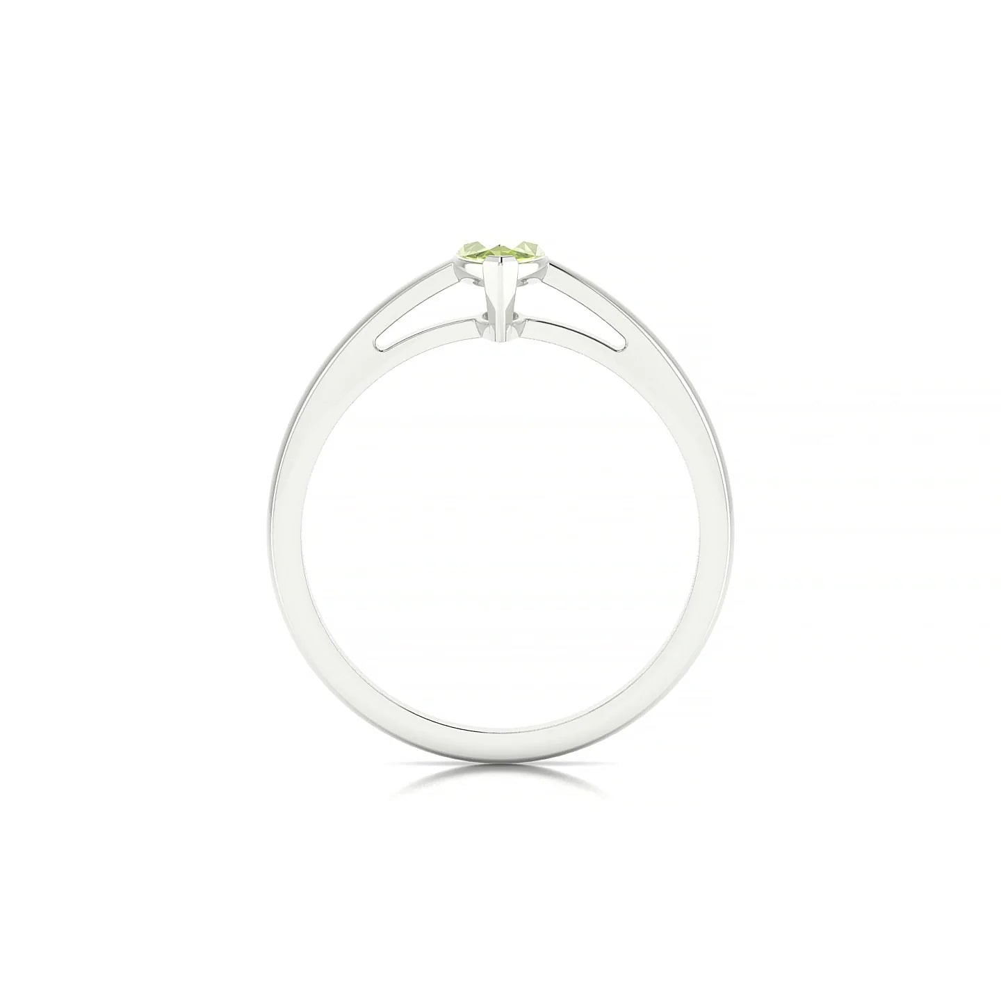 Zenith | 18k White Gold 8 x 4 mm Marquise Peridot Ring