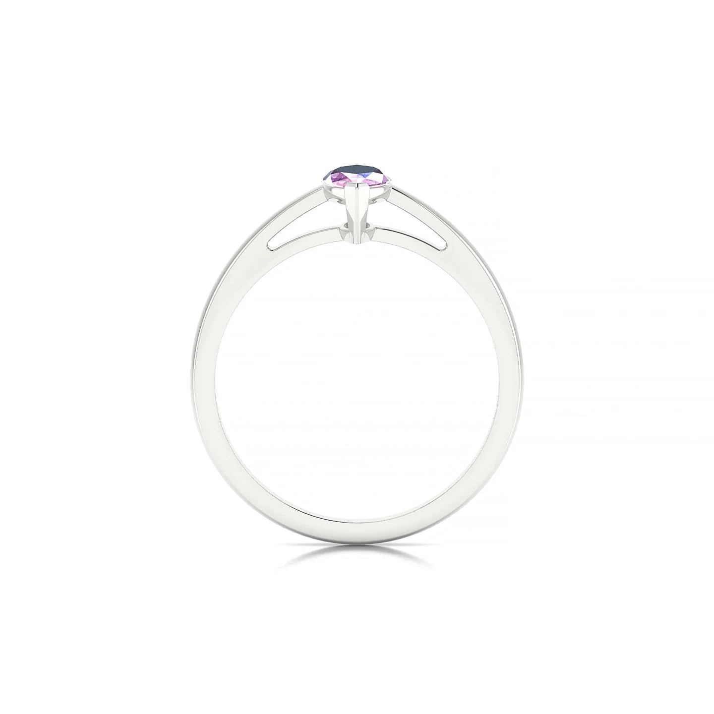 Zenith | 18k White Gold 8 x 4 mm Marquise Pink Sapphire Ring