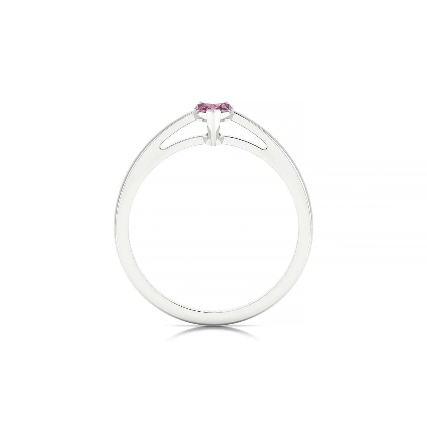 Zenith | 18k White Gold 8 x 4 mm Marquise Rhodolite Ring