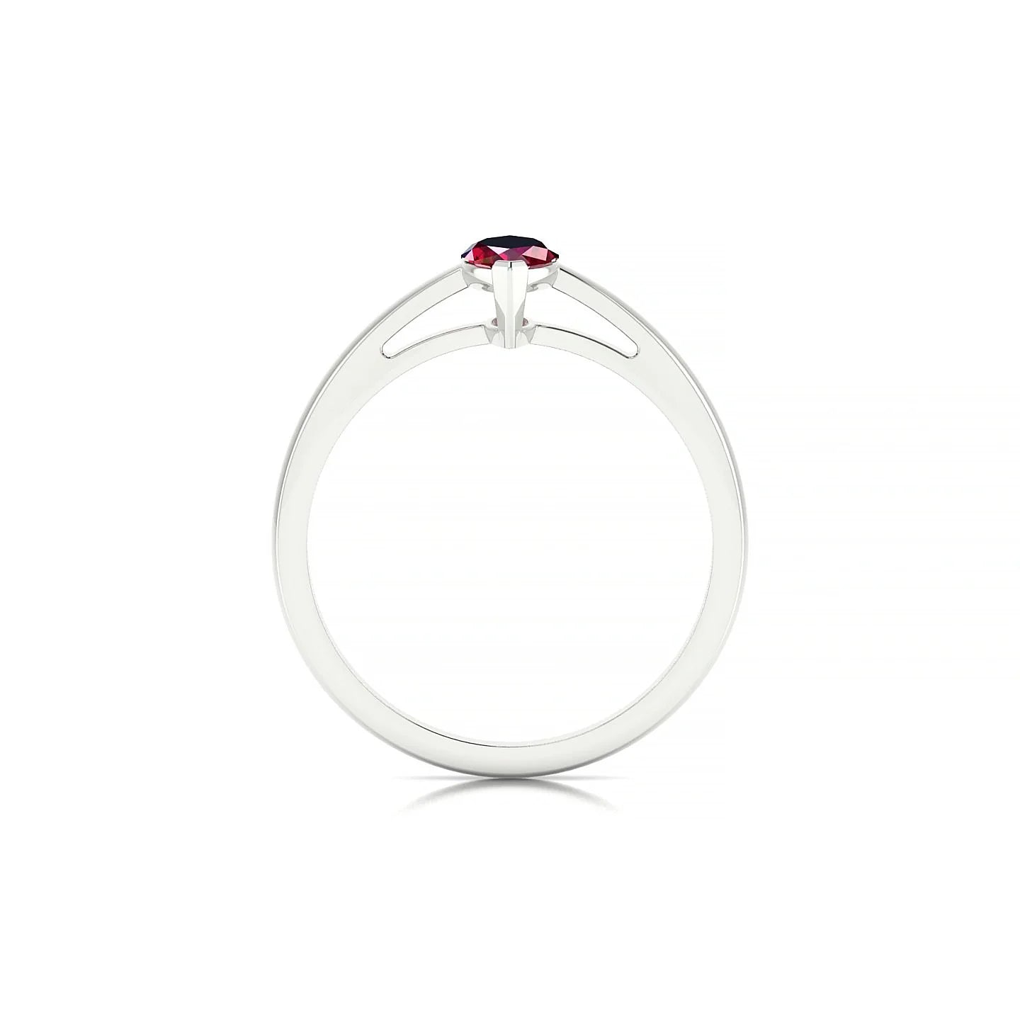 Zenith | 18k White Gold 8 x 4 mm Marquise Ruby Ring