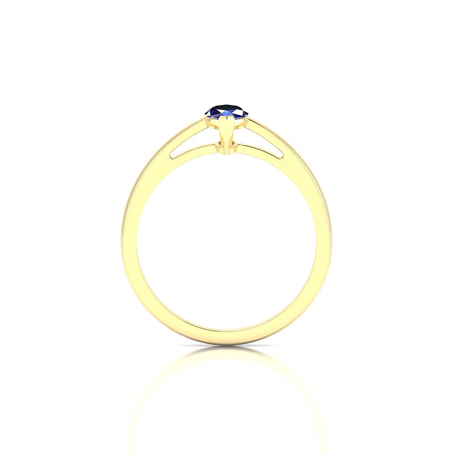 Zenith | 18k Yellow Gold 8 x 4 mm Marquise Sapphire Ring