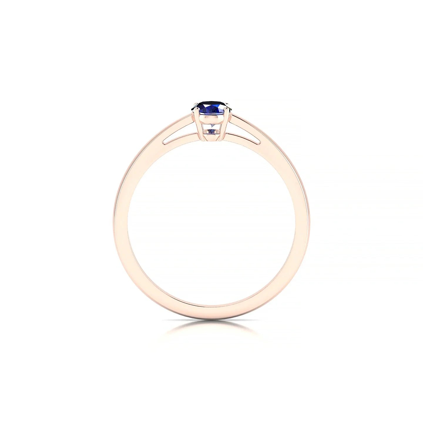 Zenith | 18k Rose Gold 6 x 4 mm Oval Sapphire Ring