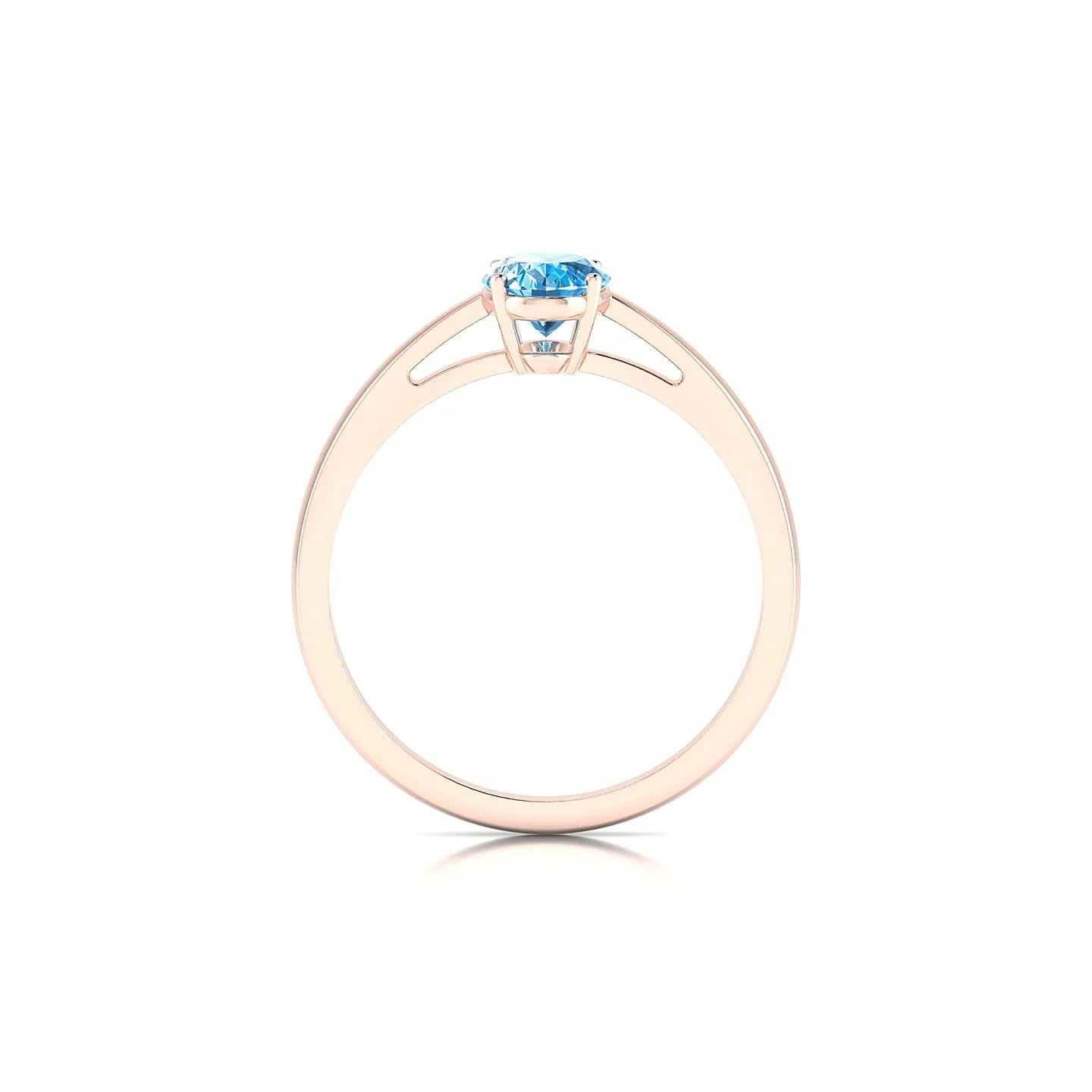 Zenith | 18k Rose Gold 7 x 5 mm Oval Topaz Ring
