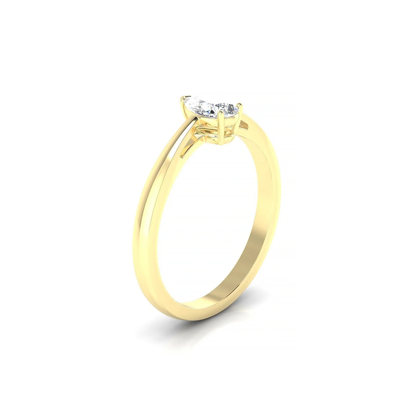 Zenith | 18k Yellow Gold 6 x 4 mm Pear Diamond Ring
