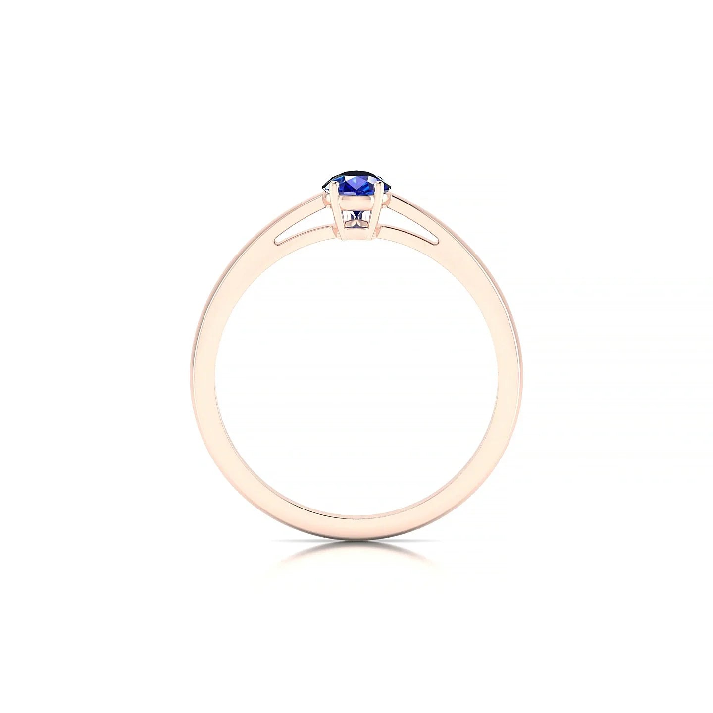 Zenith | 18k Rose Gold 6 x 4 mm Pear Sapphire Ring