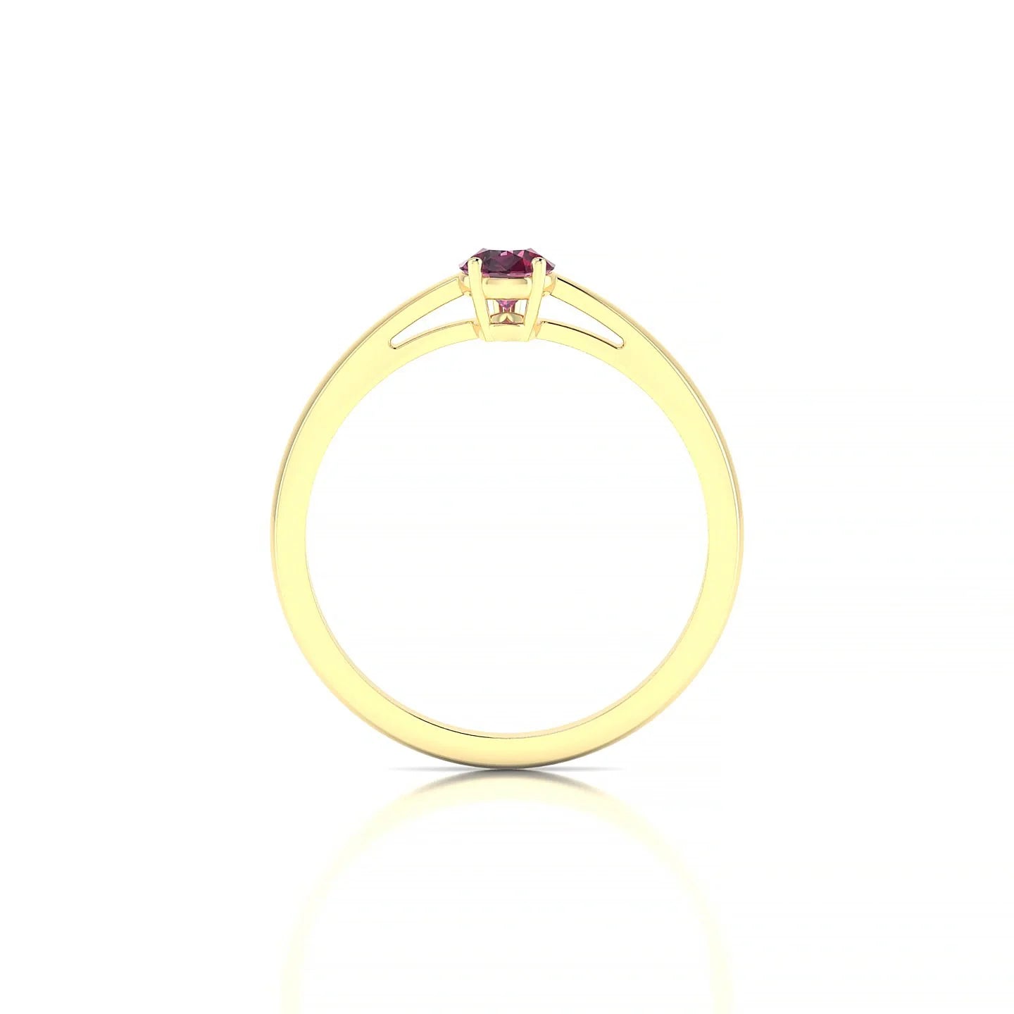 Zenith | 18k Yellow Gold 6 x 4 mm Pear Rhodolite Ring