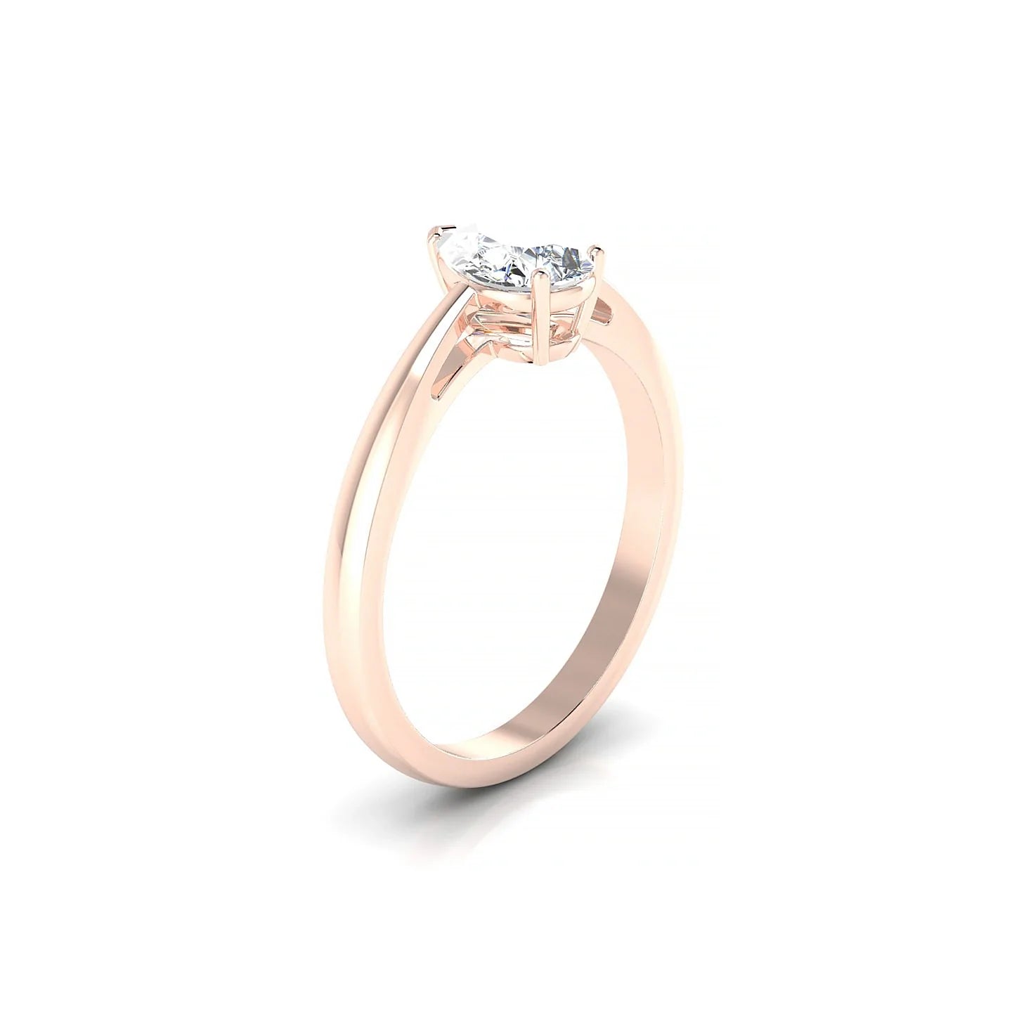 Zenith | 18k Rose Gold 7 x 5 mm Pear Diamond Ring