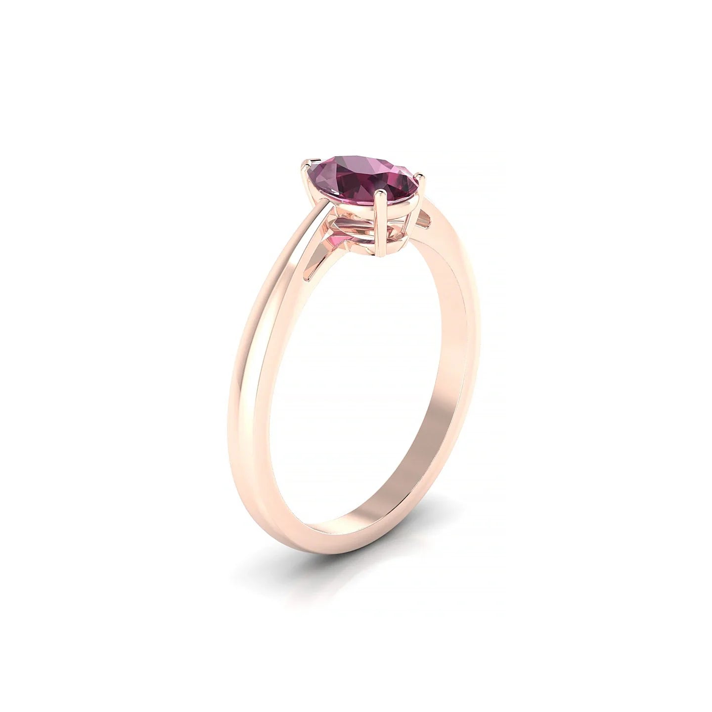 Zenith | 18k Rose Gold 7 x 5 mm Pear Rhodolite Ring