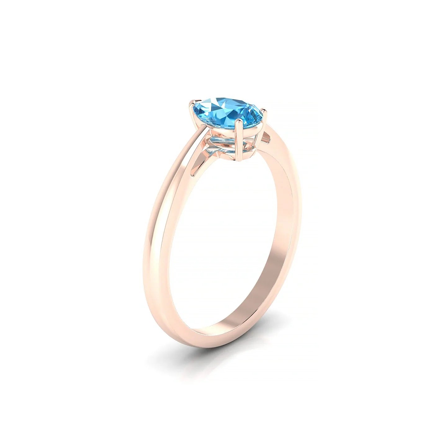 Zenith | 18k Rose Gold 7 x 5 mm Pear Topaz Ring