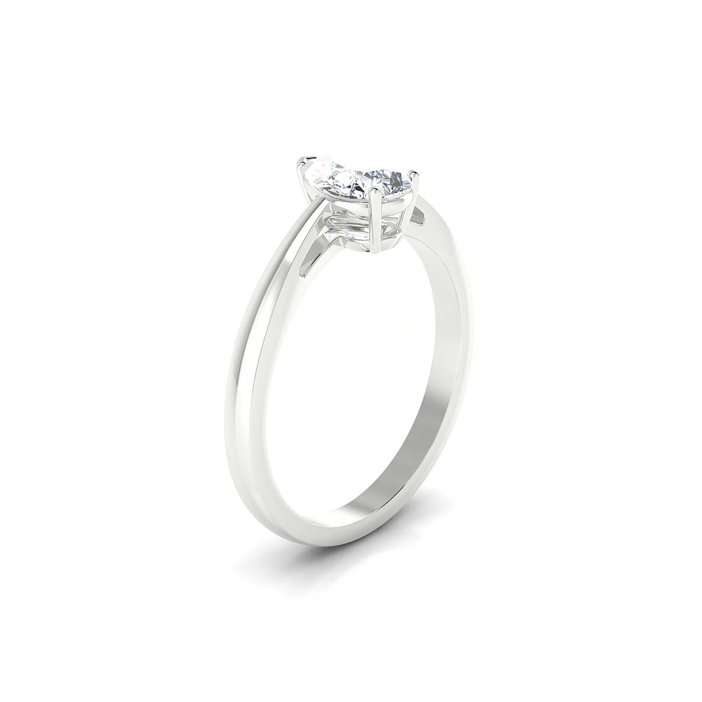 Zenith | 18k White Gold 7 x 5 mm Pear Diamond Ring