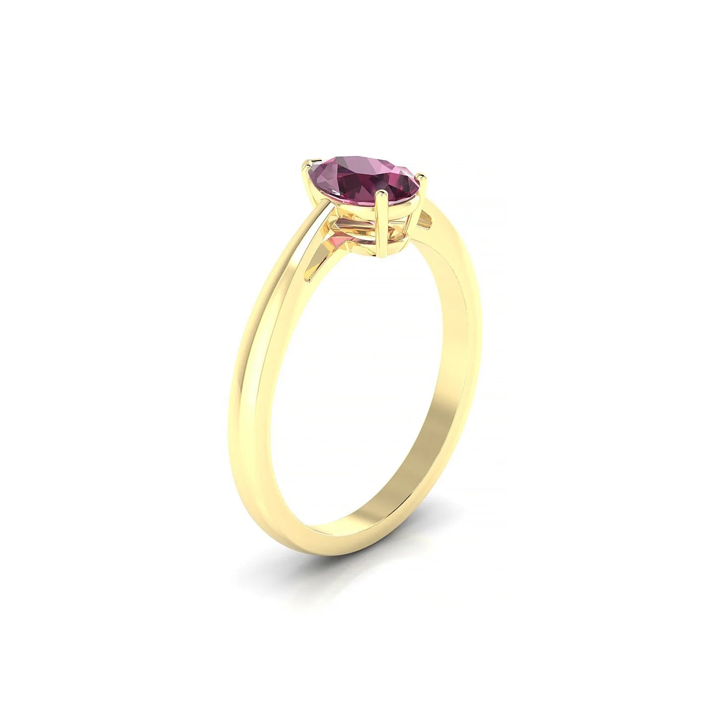 Zenith | 18k Yellow Gold 7 x 5 mm Pear Rhodolite Ring