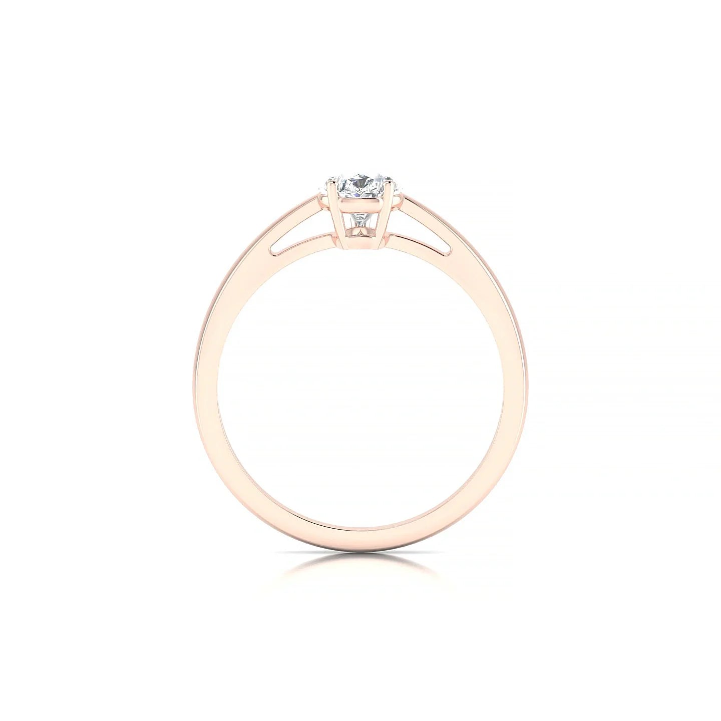 Zenith | 18k Rose Gold 7 x 5 mm Pear Diamond Ring