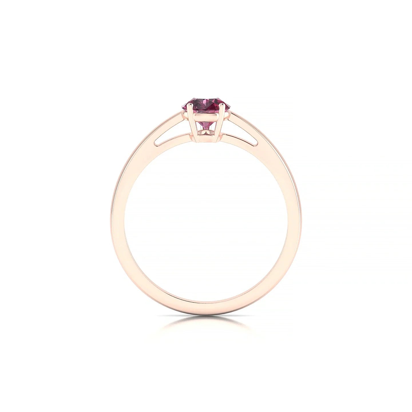Zenith | 18k Rose Gold 7 x 5 mm Pear Rhodolite Ring