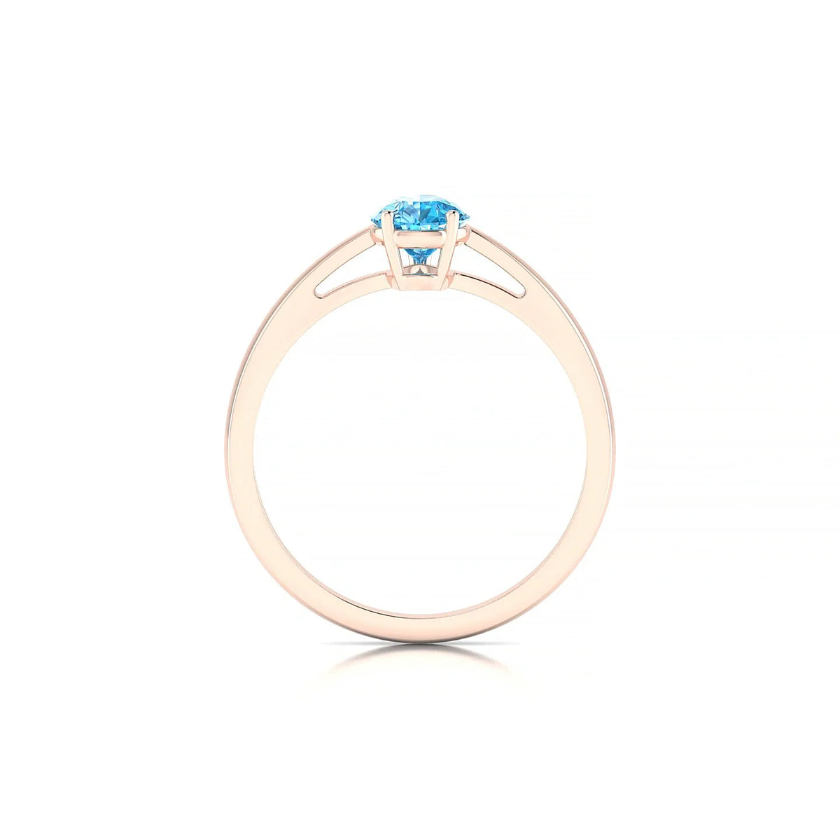 Zenith | 18k Rose Gold 7 x 5 mm Pear Topaz Ring