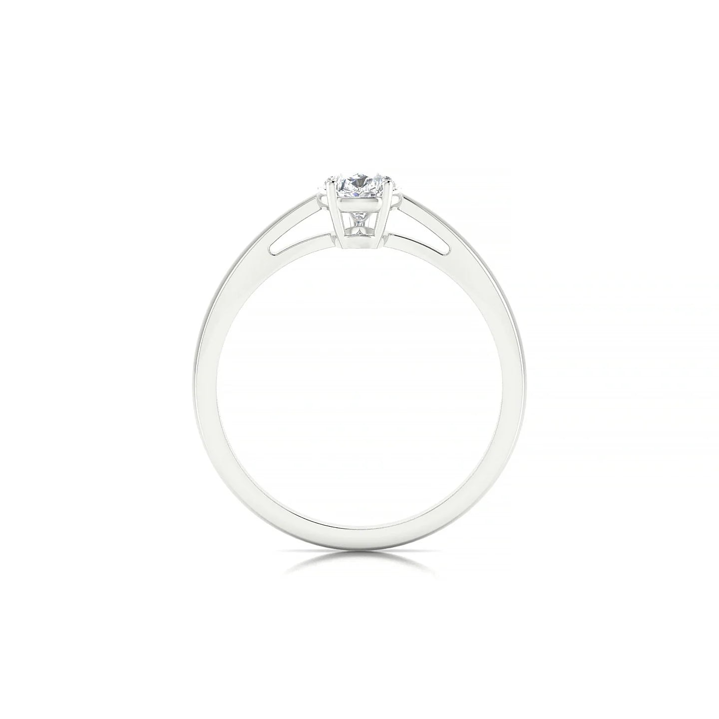 Zenith | 18k White Gold 7 x 5 mm Pear Diamond Ring