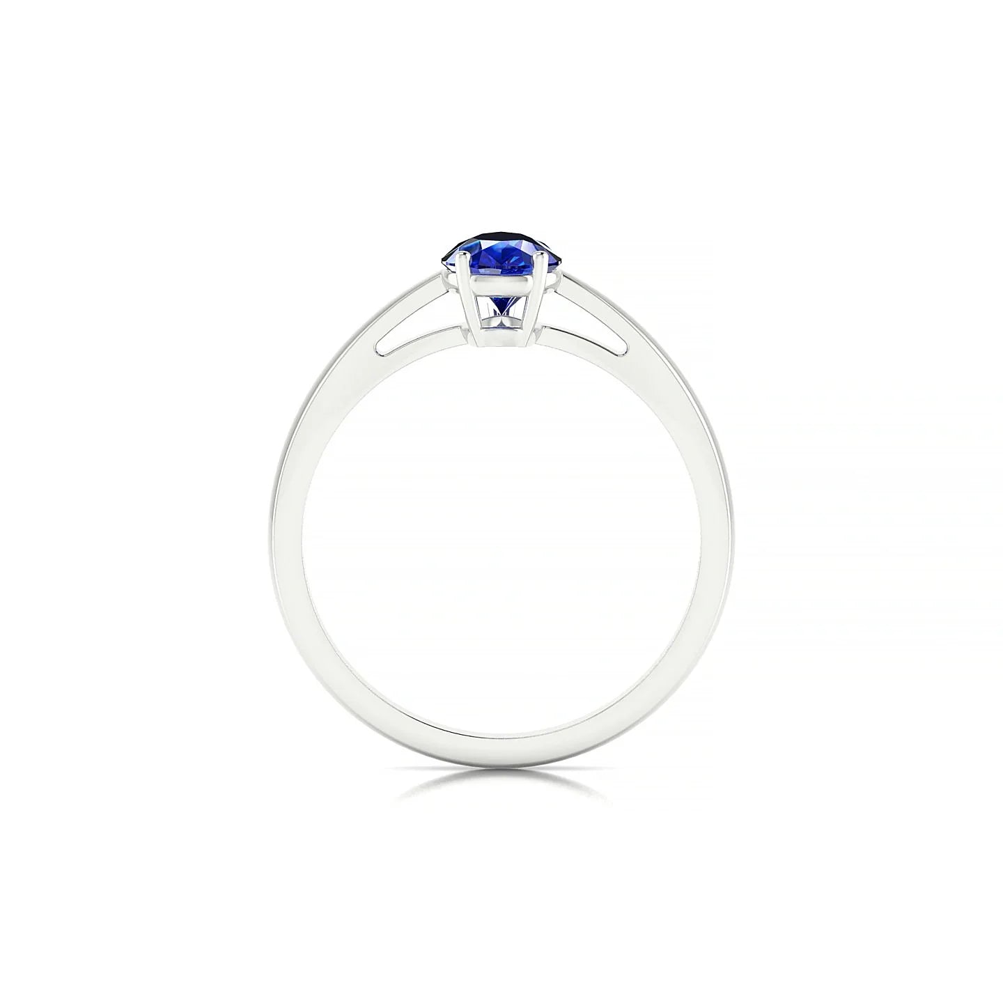 Zenith | 18k White Gold 7 x 5 mm Pear Sapphire Ring