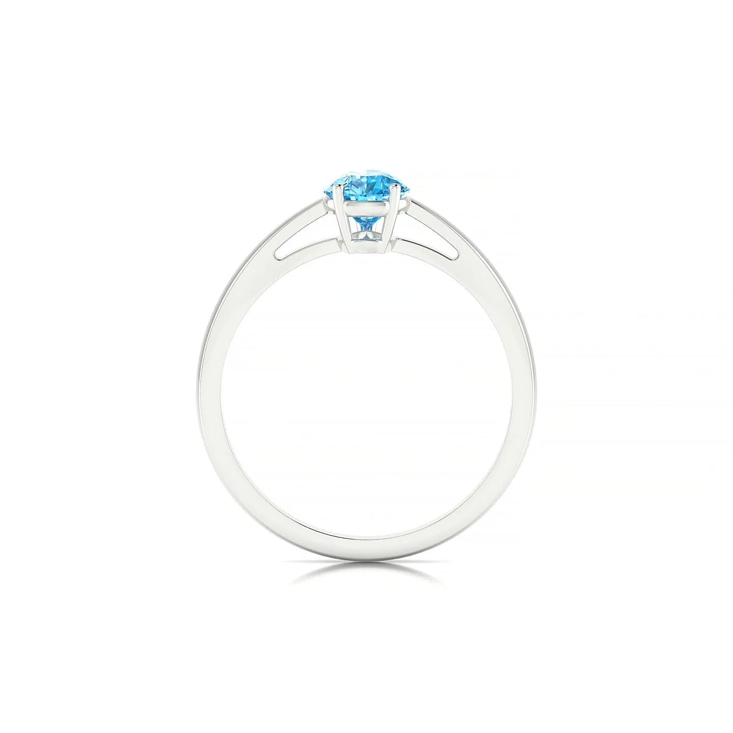 Zenith | 18k White Gold 7 x 5 mm Pear Topaz Ring