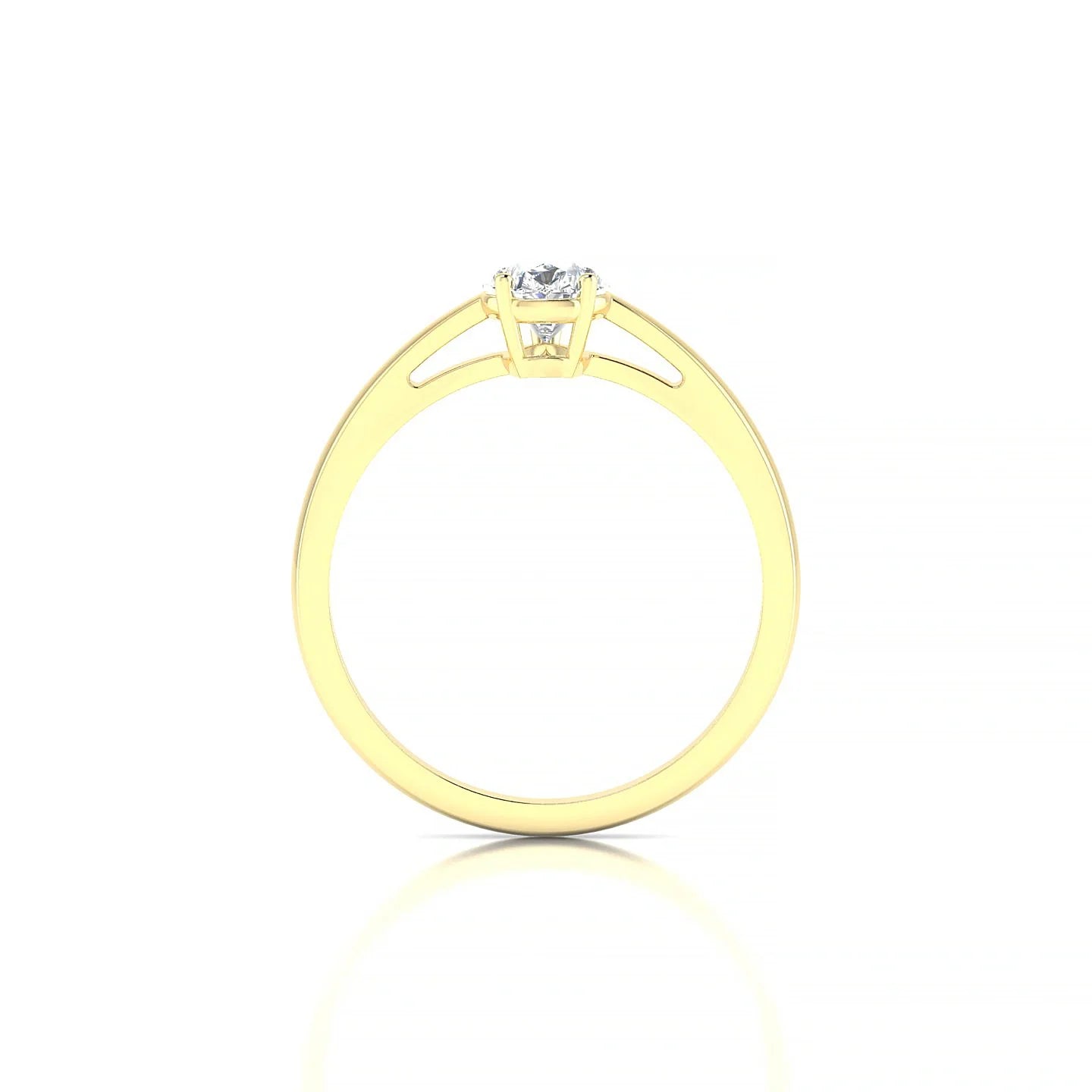 Zenith | 18k Yellow Gold 7 x 5 mm Pear Diamond Ring