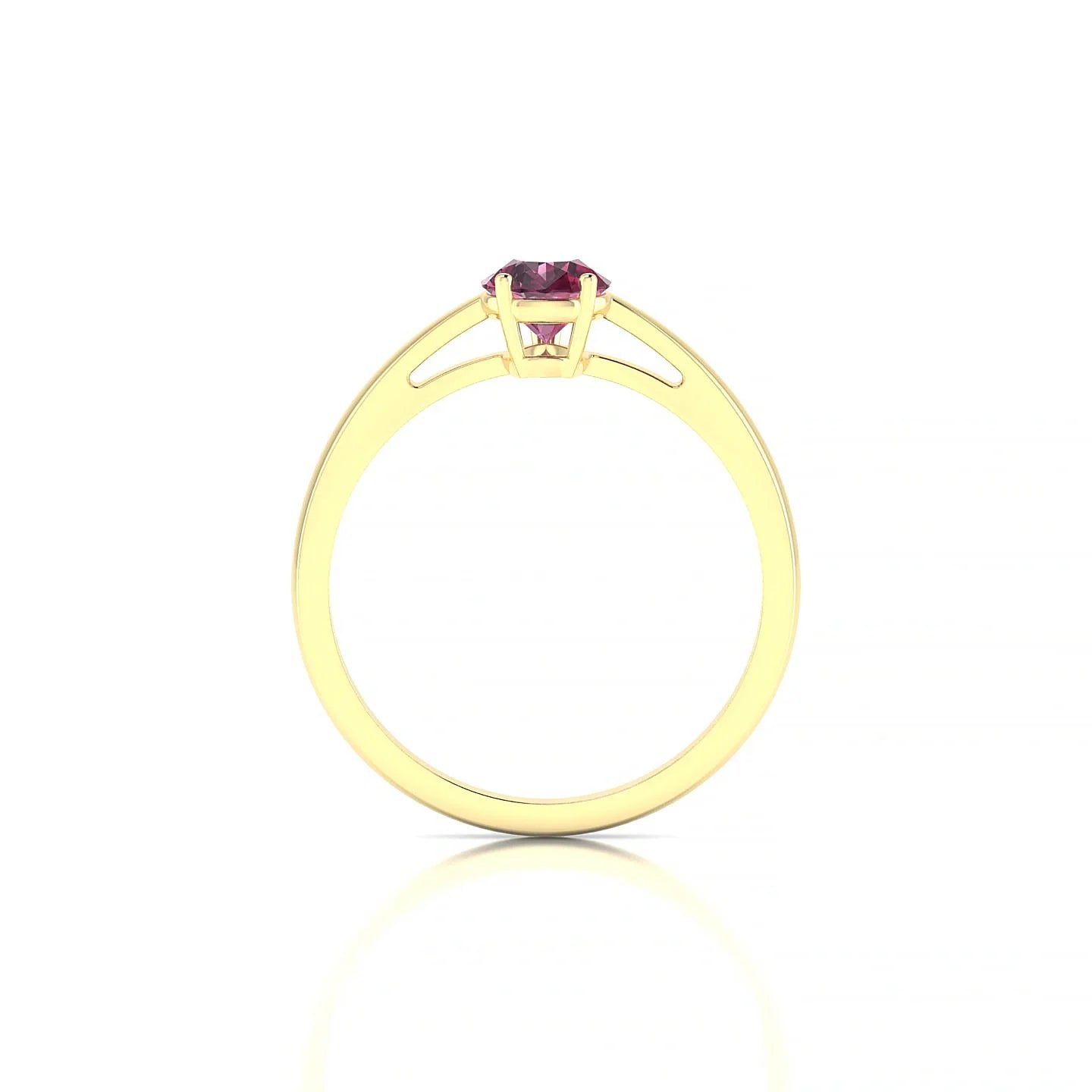 Zenith | 18k Yellow Gold 7 x 5 mm Pear Rhodolite Ring