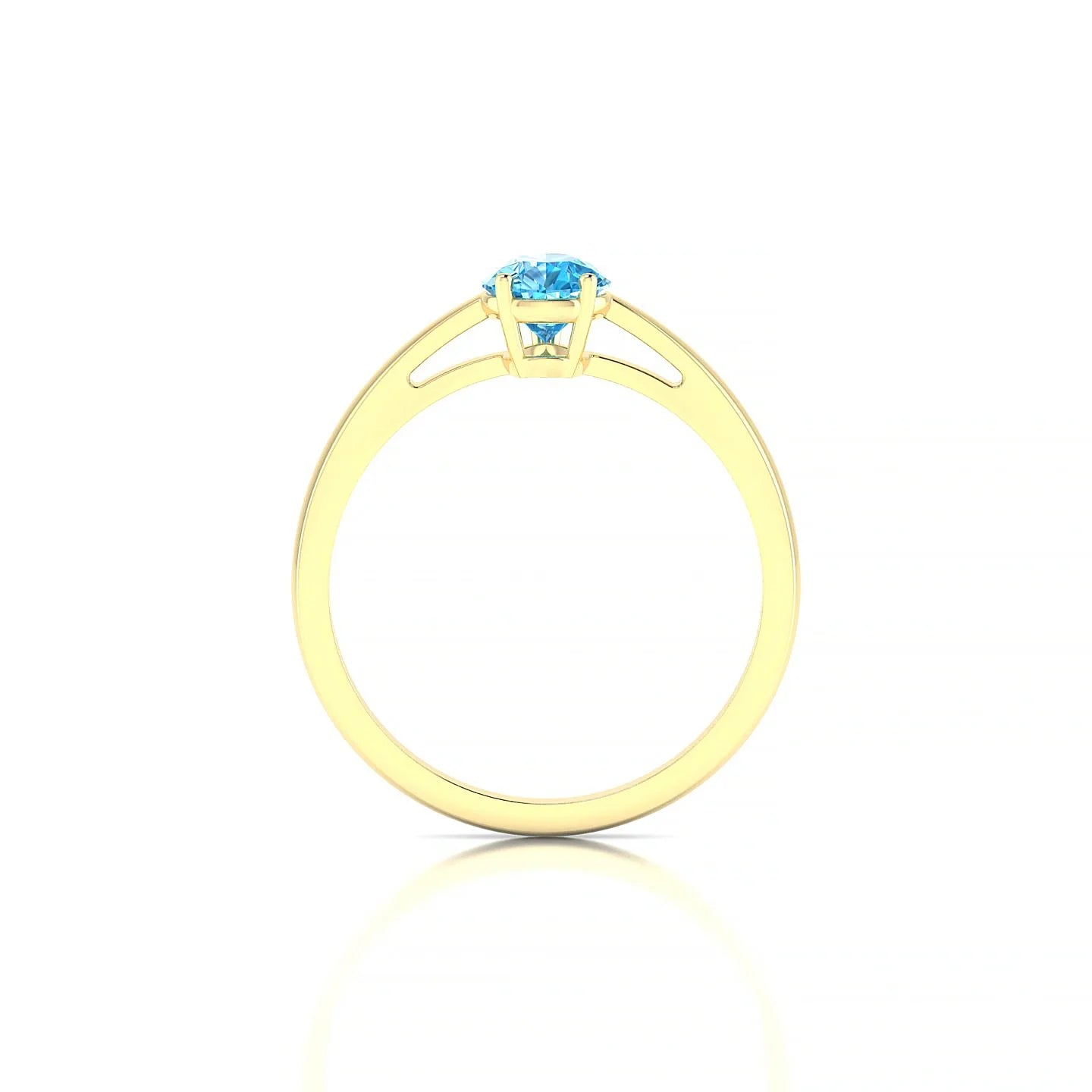 Zenith | 18k Yellow Gold 7 x 5 mm Pear Topaz Ring