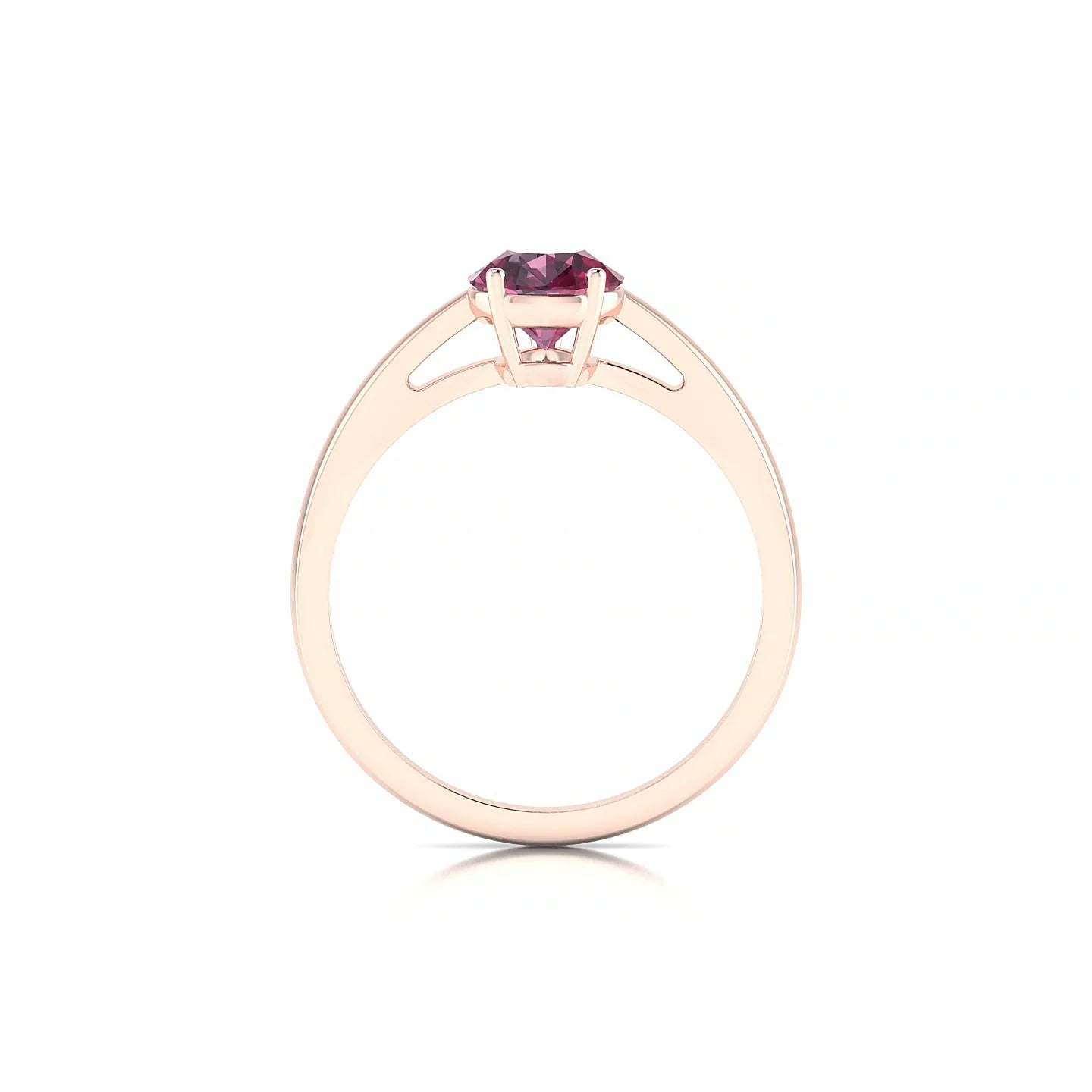 Zenith | 18k Rose Gold 8 x 6 mm Pear Rhodolite Ring
