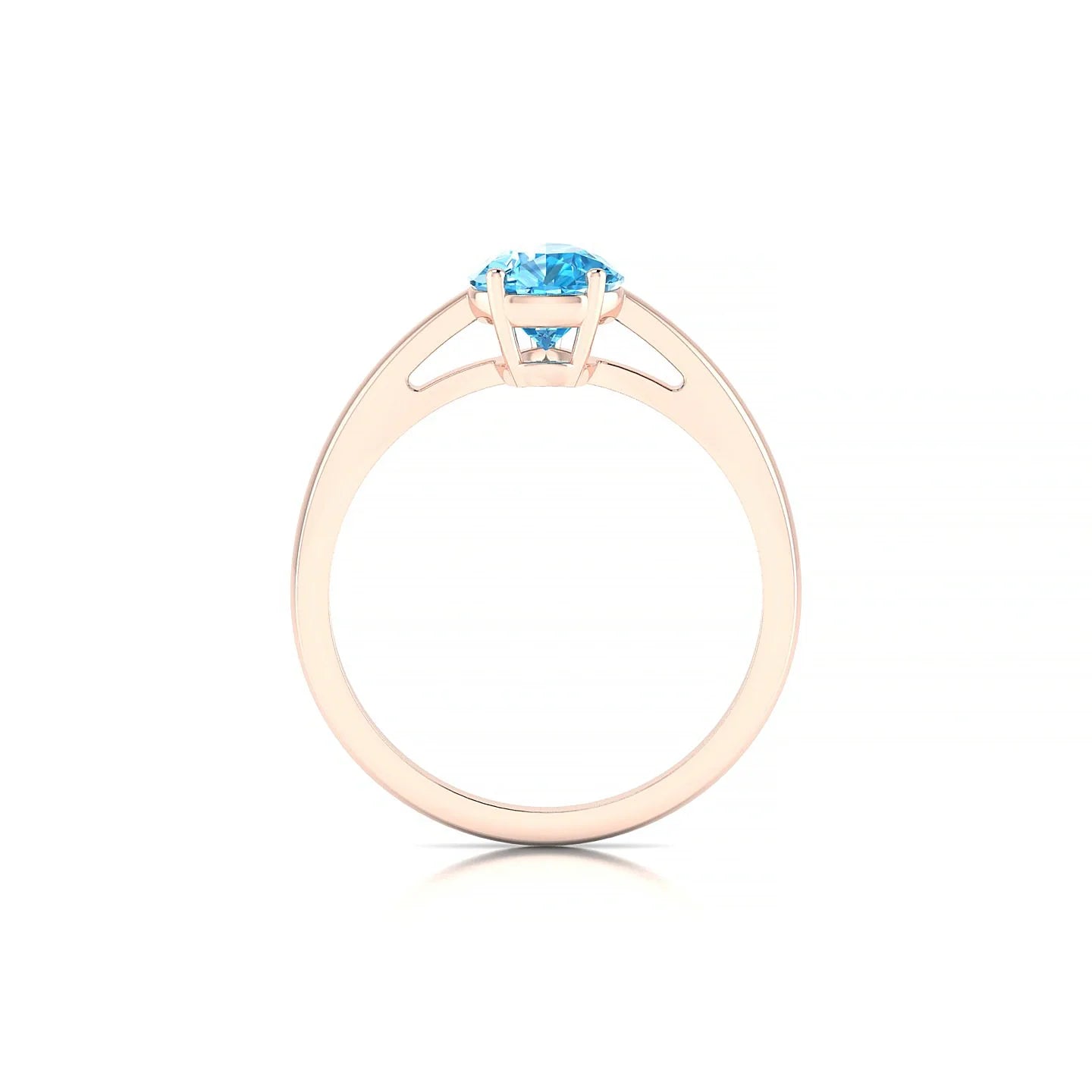 Zenith | 18k Rose Gold 8 x 6 mm Pear Topaz Ring