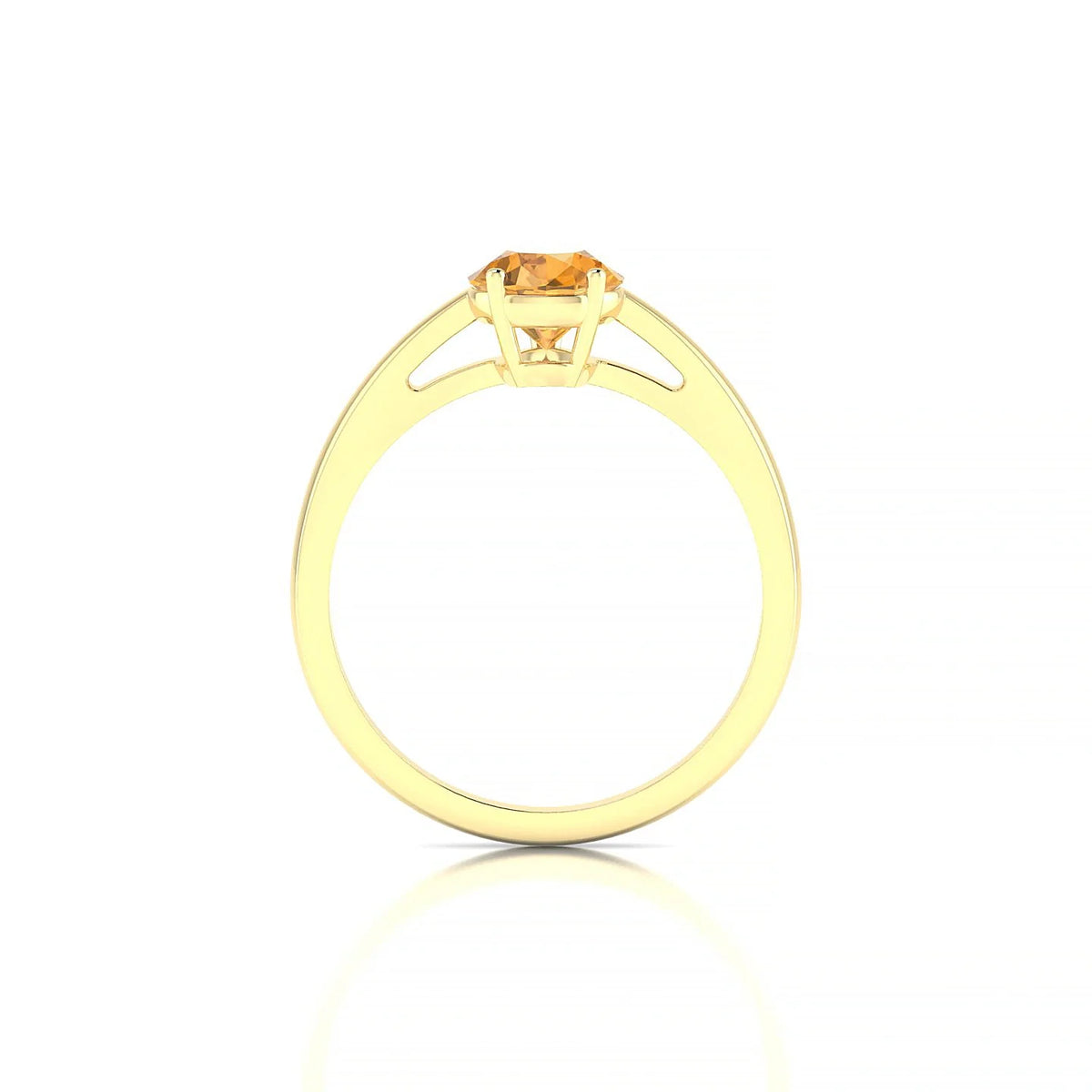 Zenith | 18k Yellow Gold 8 x 6 mm Pear Citrine Ring