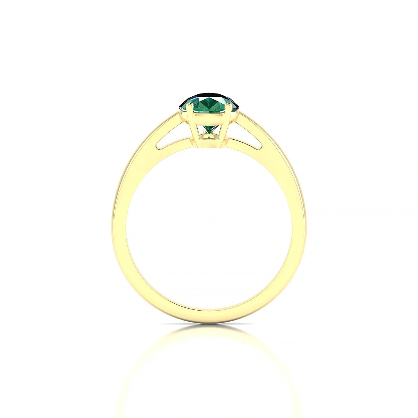 Zenith | 18k Yellow Gold 8 x 6 mm Pear Emerald Ring