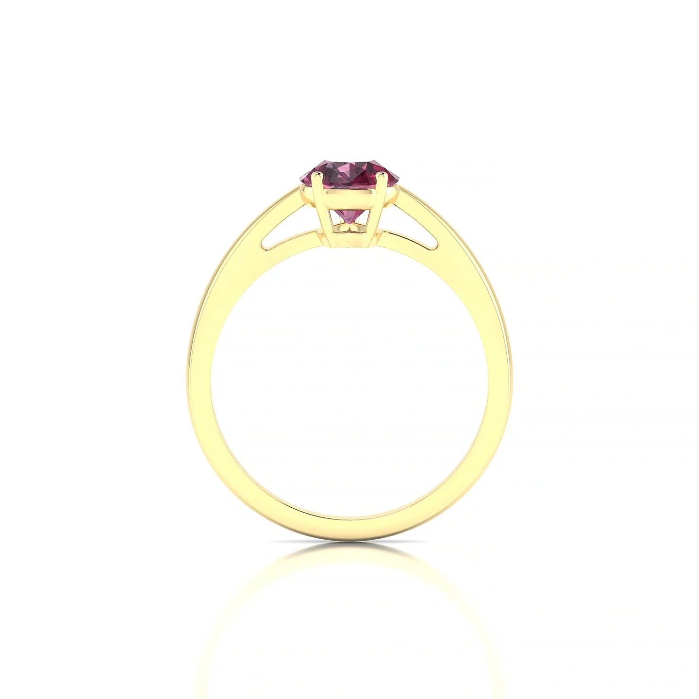 Zenith | 18k Yellow Gold 8 x 6 mm Pear Rhodolite Ring
