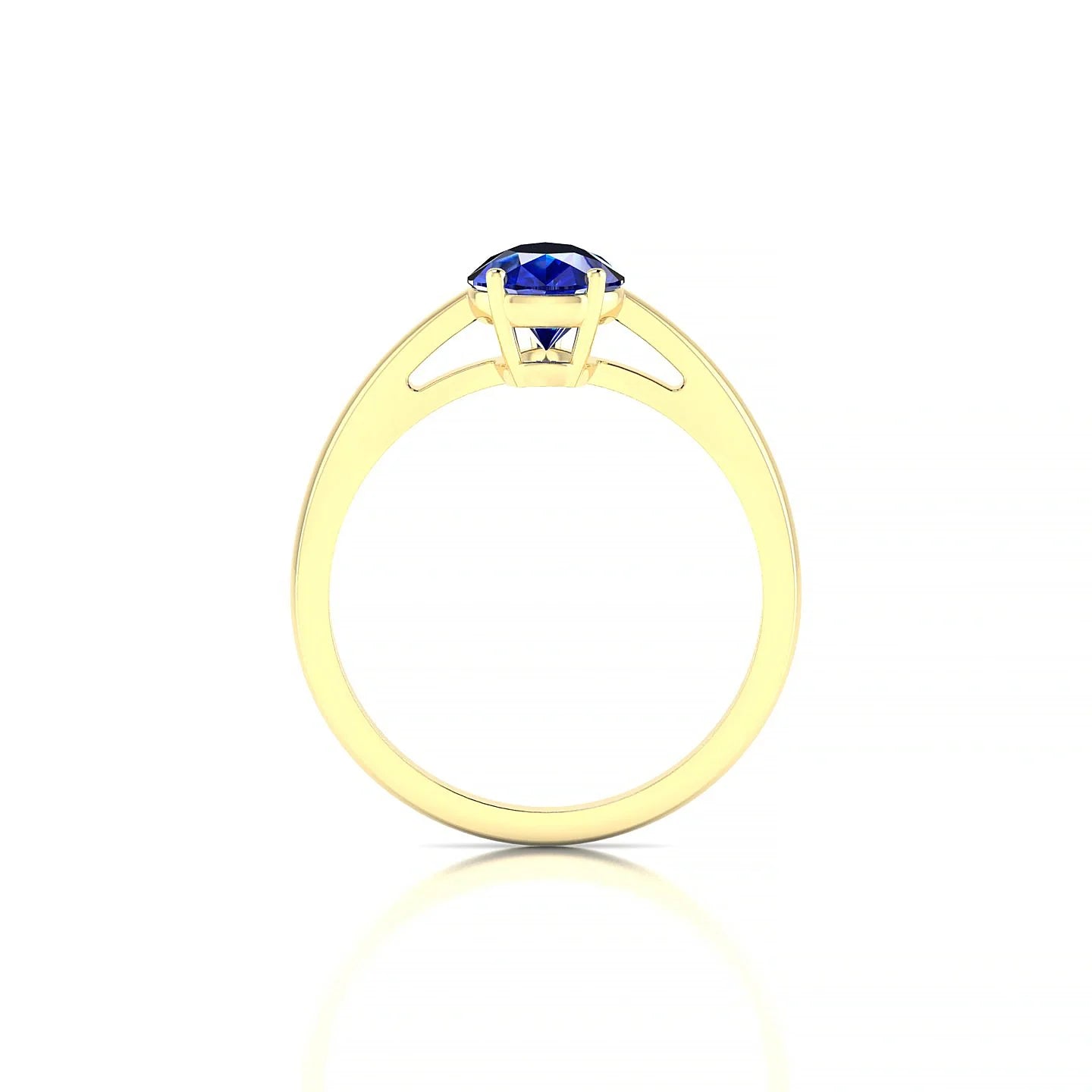 Zenith | 18k Yellow Gold 8 x 6 mm Pear Sapphire Ring