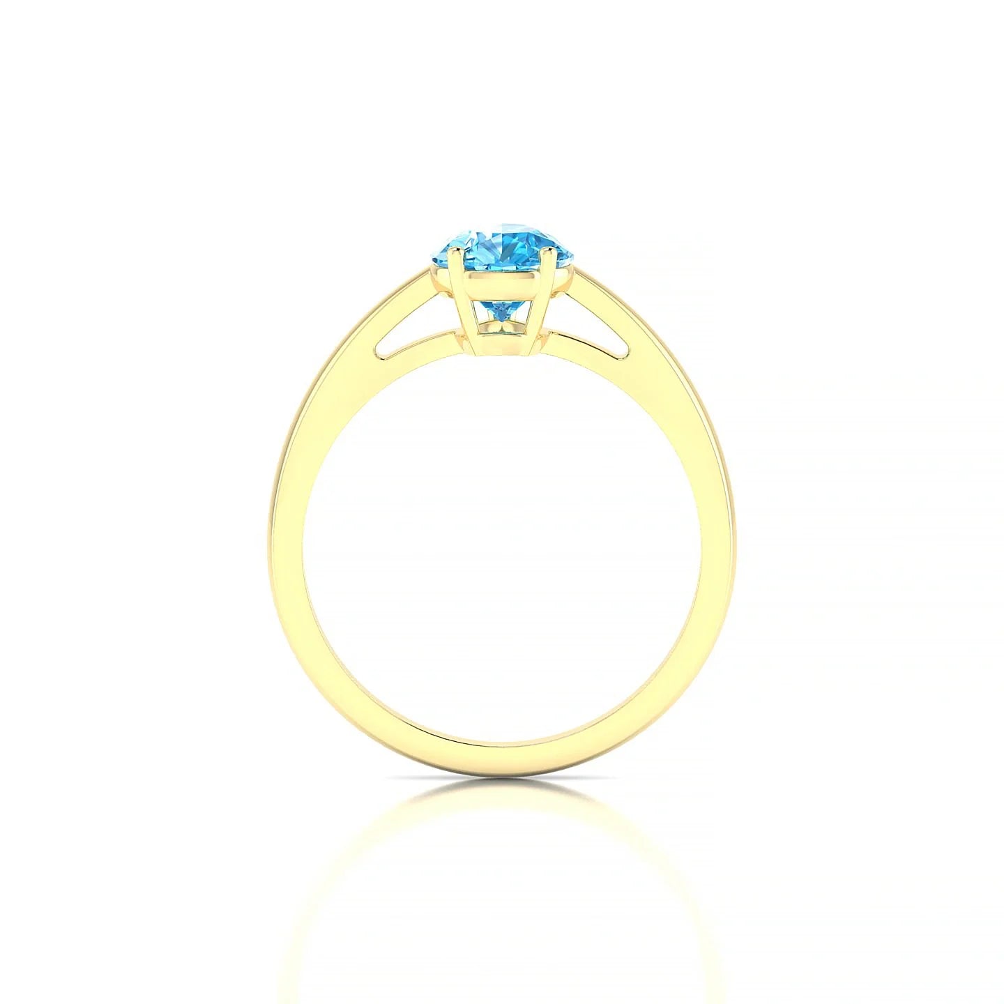 Zenith | 18k Yellow Gold 8 x 6 mm Pear Topaz Ring