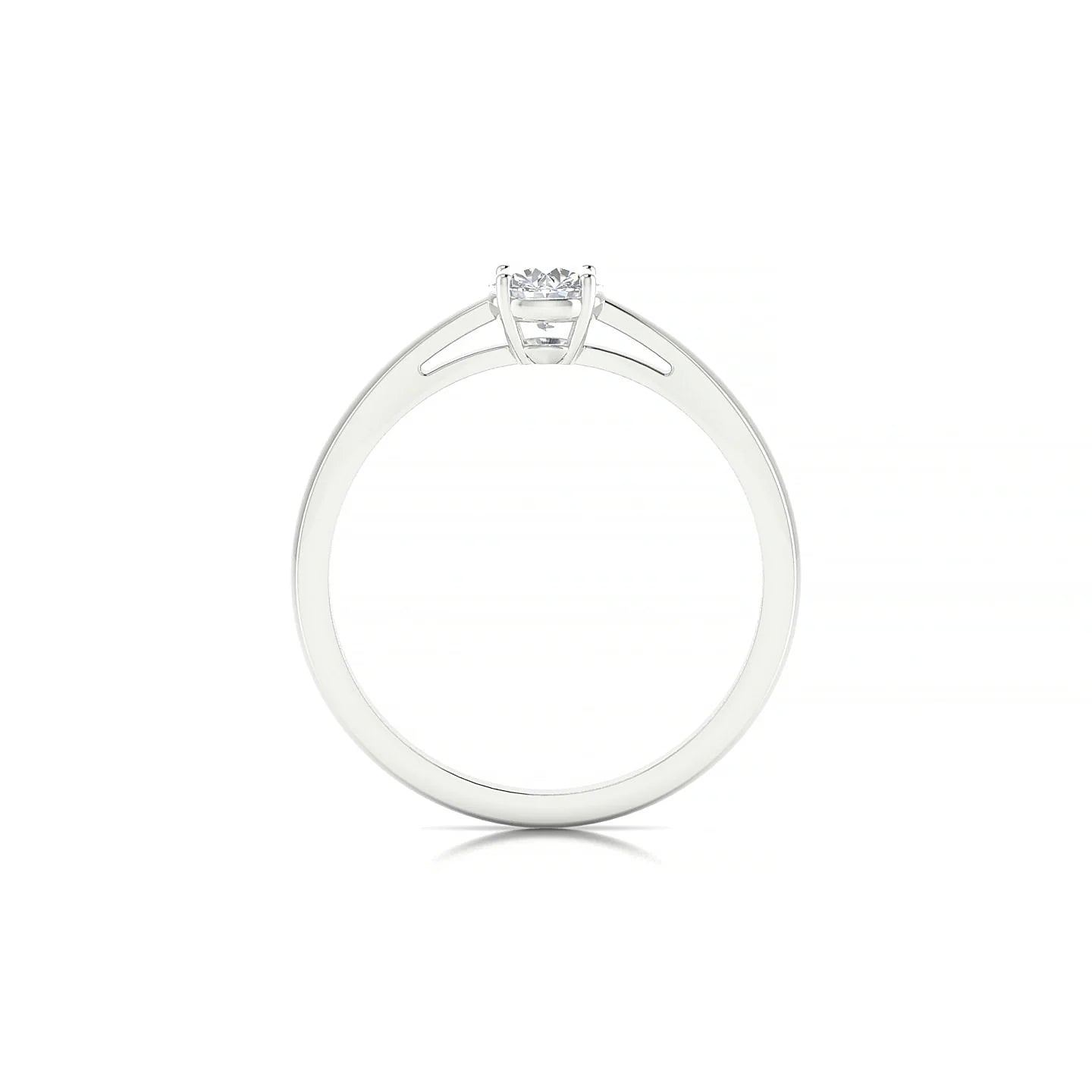 Zenith | 18k White Gold 4.2 mm Round Diamond Ring