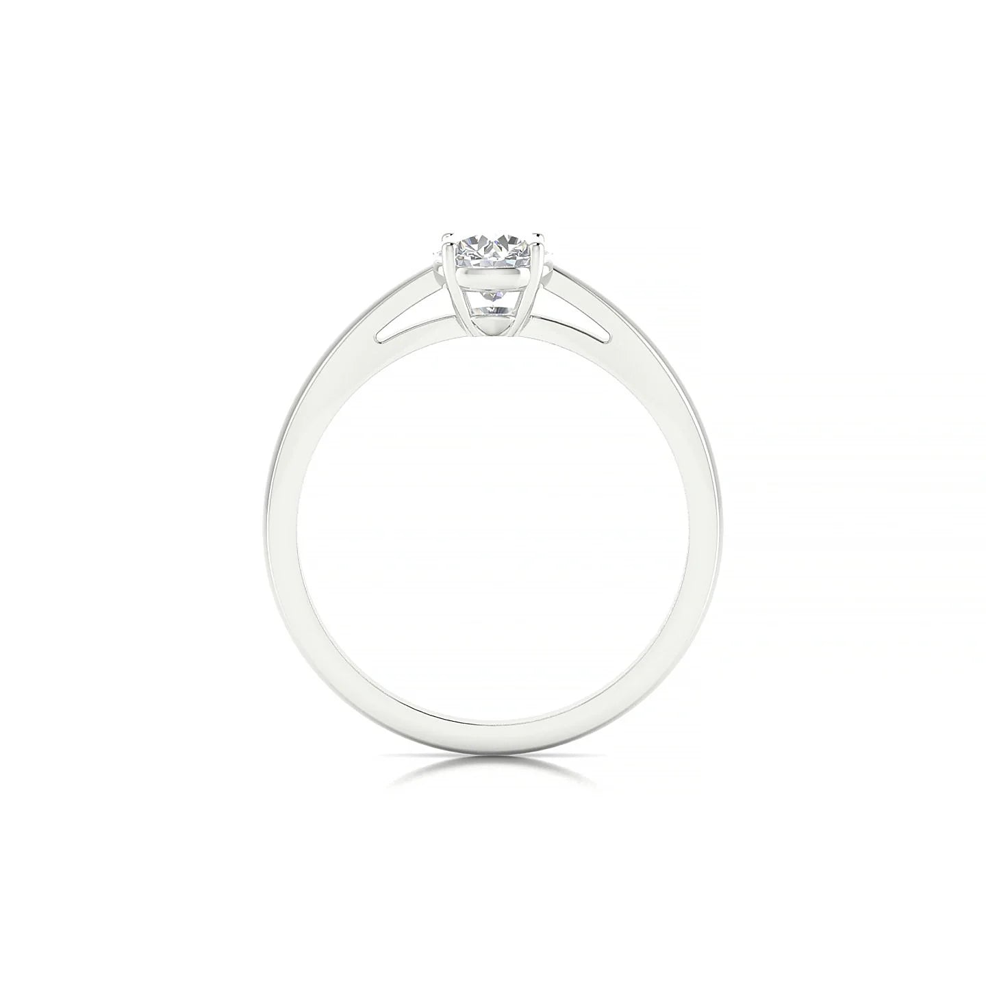 Zenith | 18k White Gold 5.2 mm Round Diamond Ring